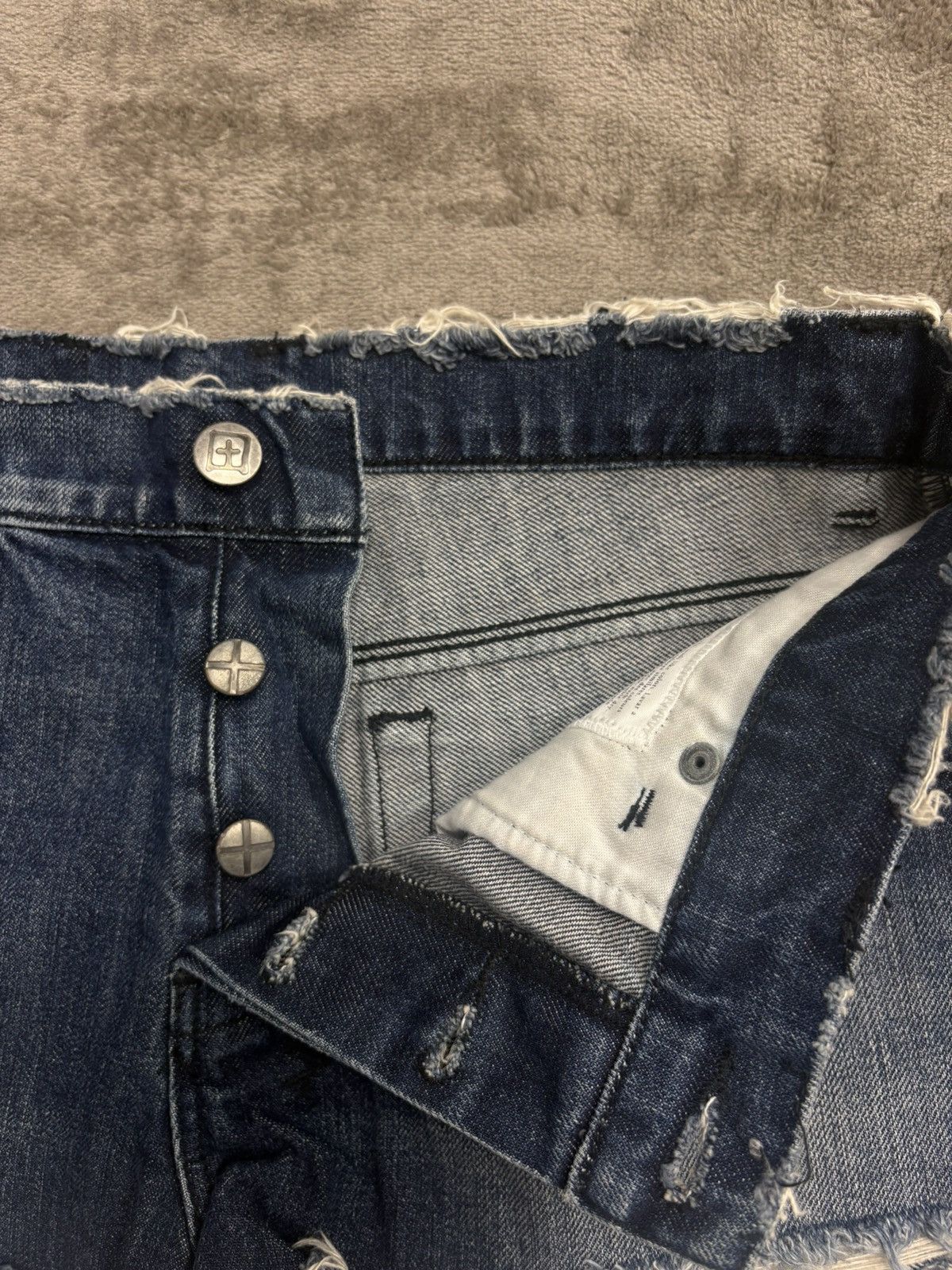 Ksubi Ksubi denim ripped shorts blue Size 26 Size 26" / US 2 / IT 38 - 4 Thumbnail