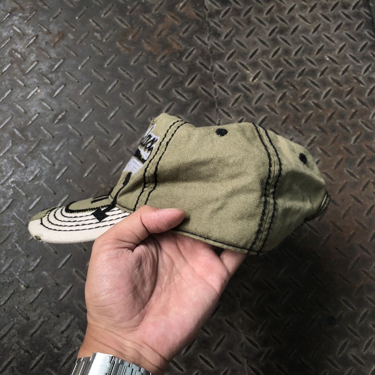 Japanese Brand Vintage Just Relax Sunfaded Distressed Hat Y2K Size ONE SIZE - 4 Thumbnail