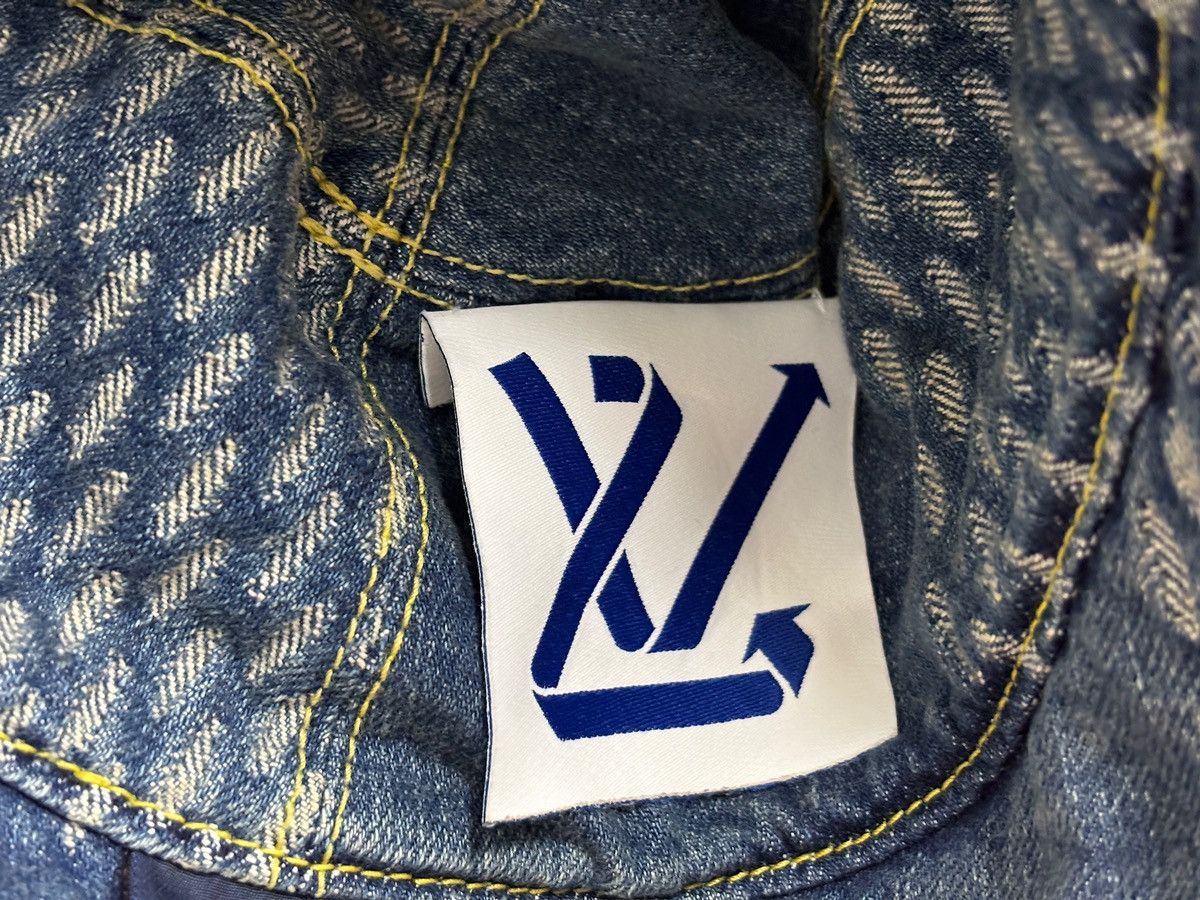 Louis Vuitton Louis Vuitton LV x Nigo Denim Patchwork bucket hat Size ONE SIZE - 11 Thumbnail