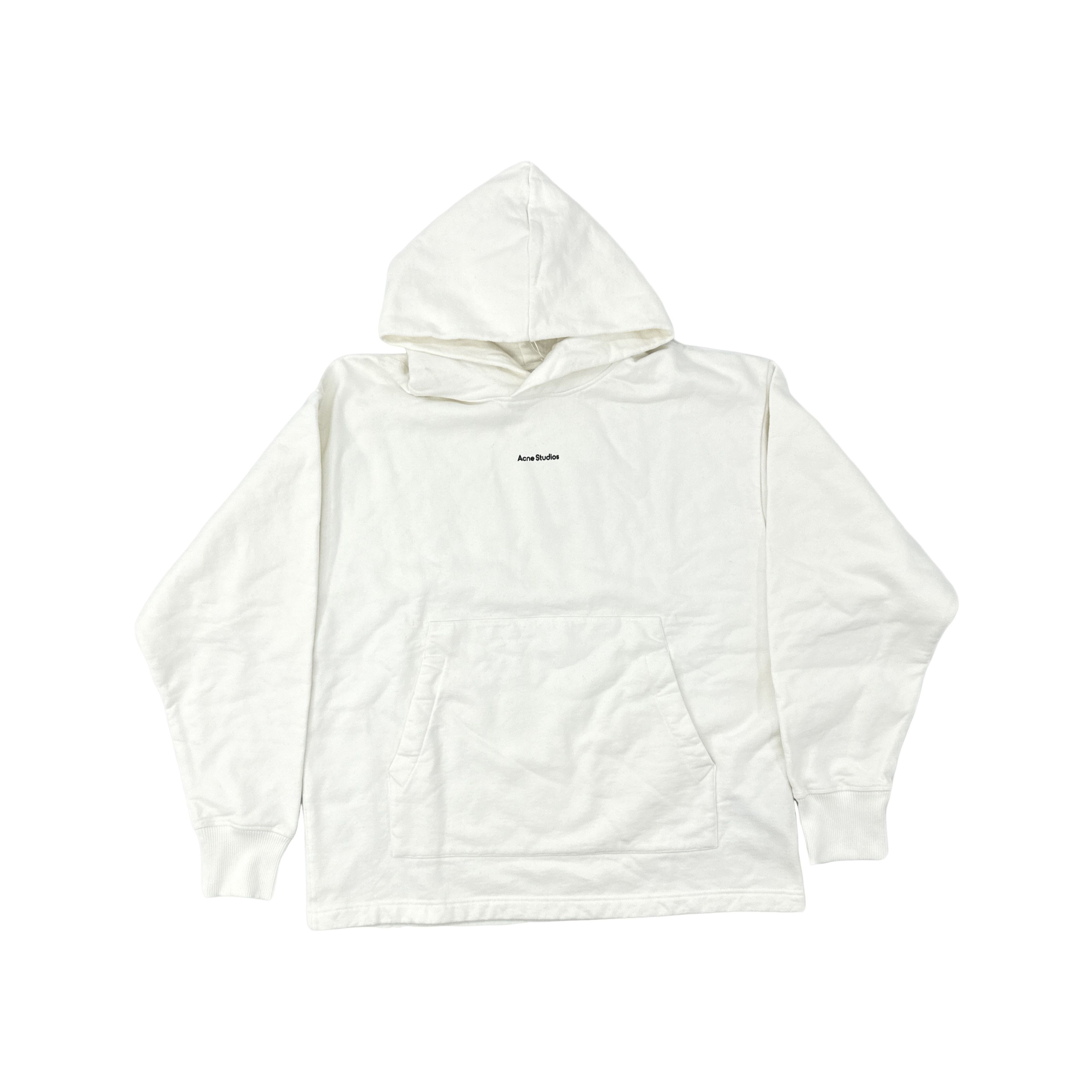 Acne Studios Acne Studios Mini Logo Hoodie White Size M Size US M / EU 48-50 / 2 - 1 Thumbnail