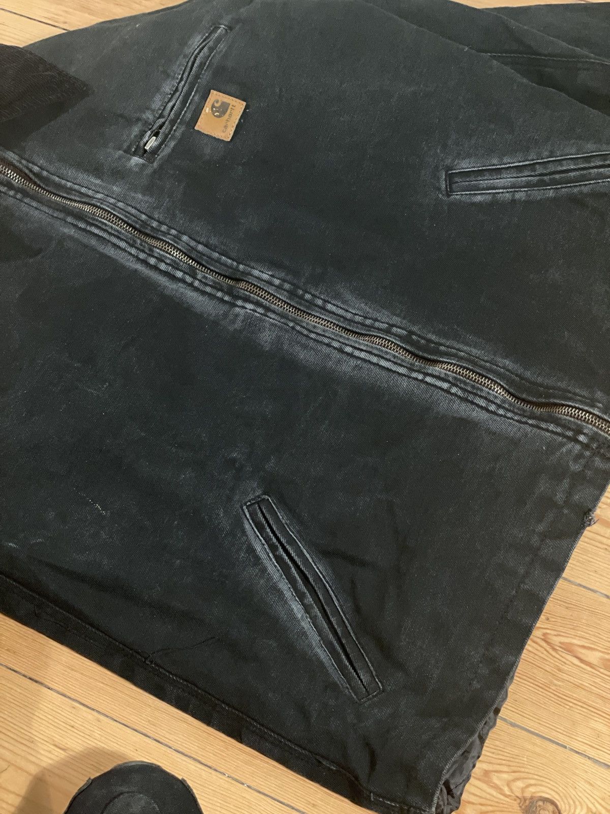 Carhartt Detroit reworked distressed boxy cropped