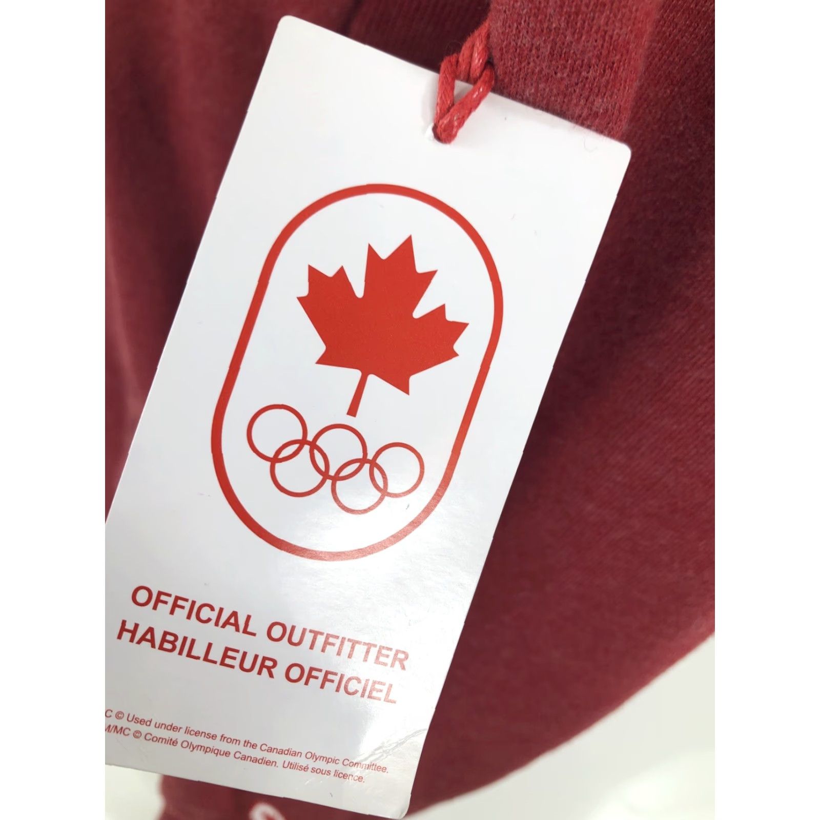Vintage CANADA OLYMPICS - Embroidered Womens Md. Full Zip Hoodie Jacket Hoodie Red MD Womens LL Size M / US 6-8 / IT 42-44 - 7 Thumbnail