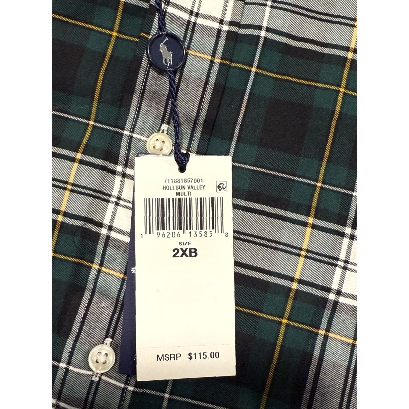 Polo Ralph Lauren Polo Ralph Lauren Shirt Long Sleeve Plaid Button Up Sz 2XB NWT Retail 15 Size US XXL / EU 58 / 5 - 4 Thumbnail