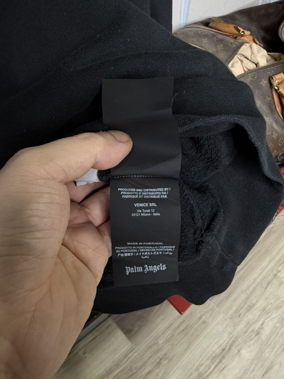 Palm Angels Palm Angels Spray Los Angeles Hoodie Black Sweater Large Size US L / EU 52-54 / 3 - 11 Thumbnail