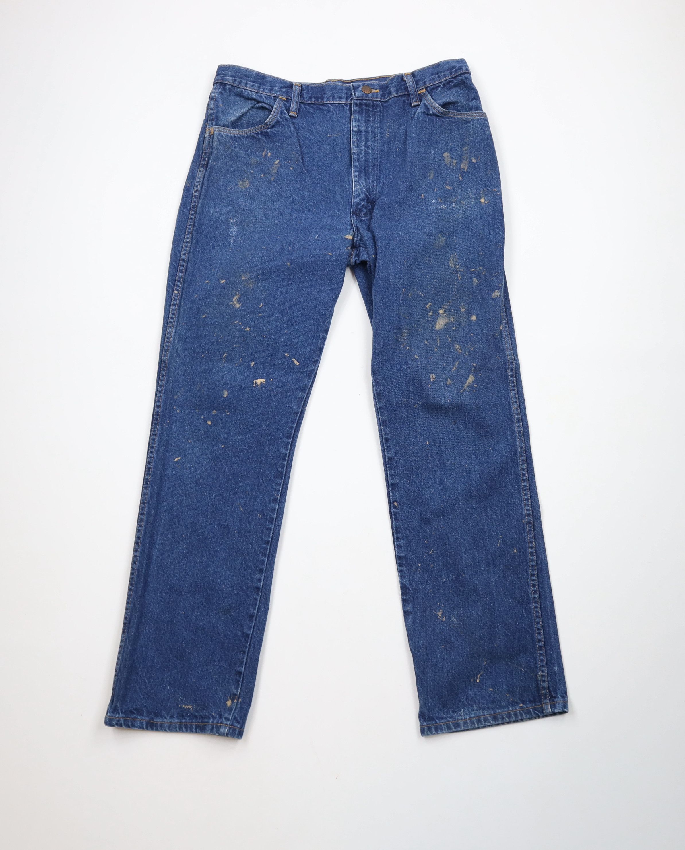 Vintage Vintage 70s 80s Streetwear Straight Leg Denim Jeans Blue USA Size US 34 / EU 50 - 1 Thumbnail