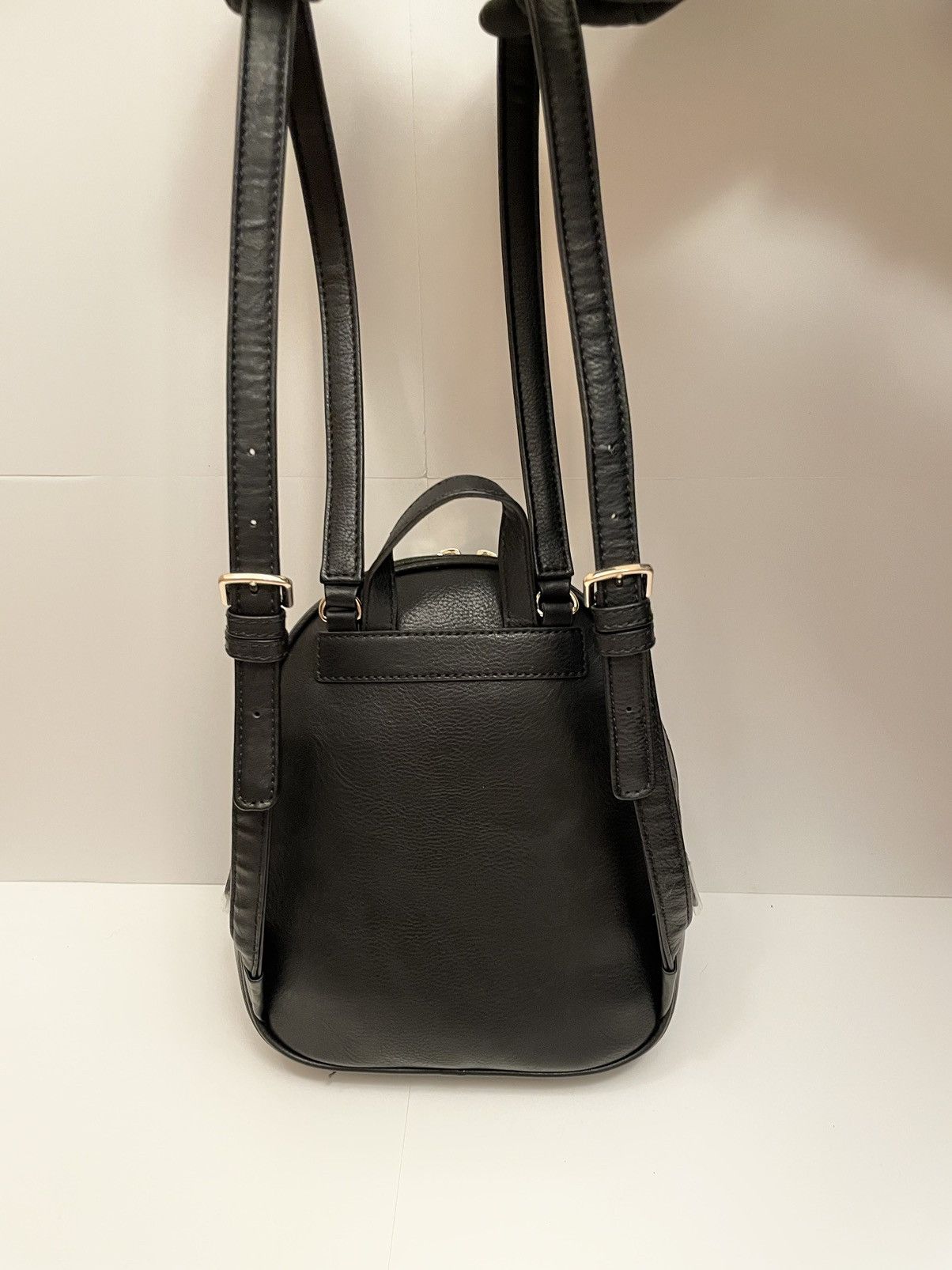 Guess GUESS Small Black & Gold Backpack Size ONE SIZE - 3 Thumbnail