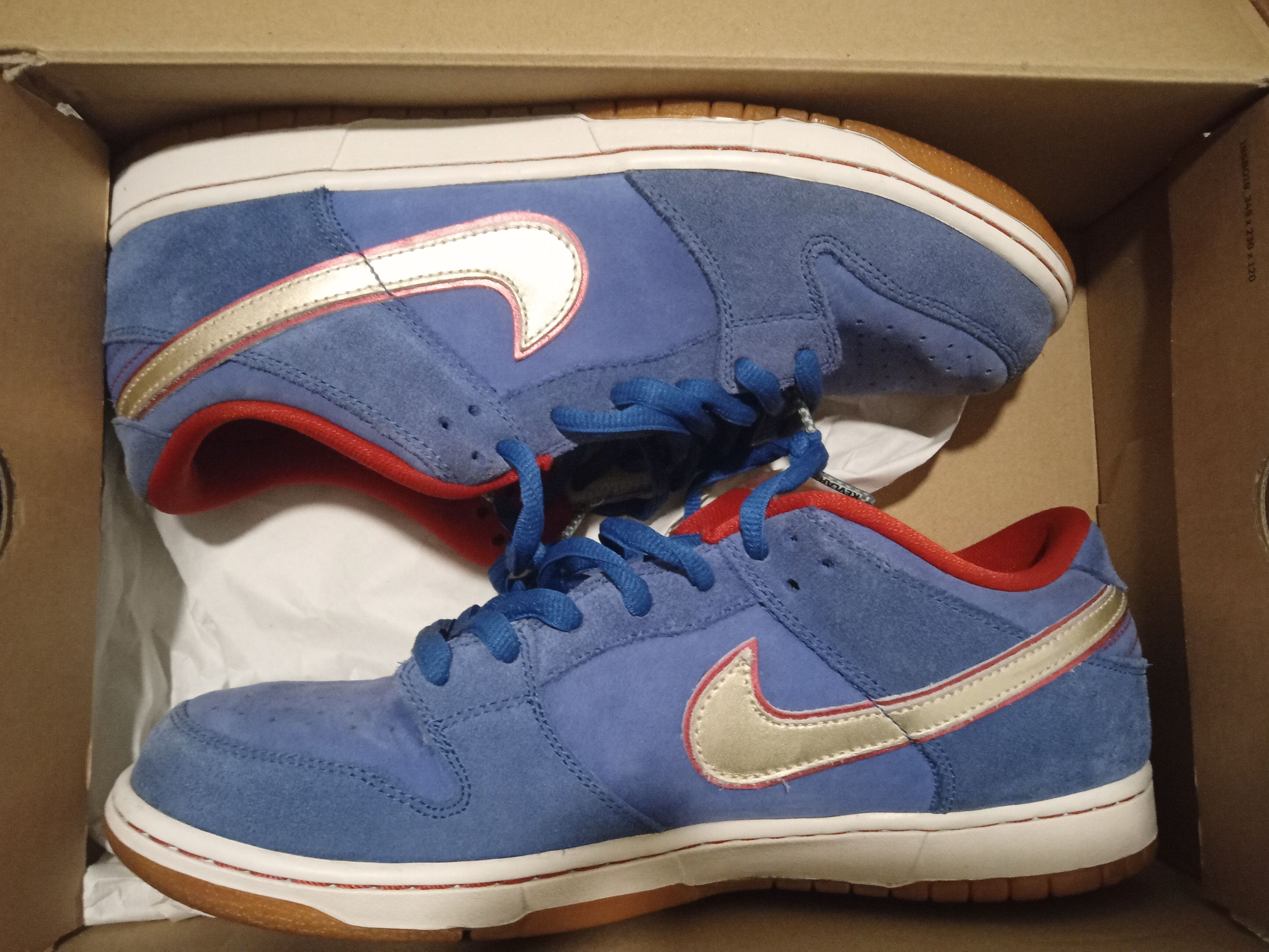 image of Nike Sb Koston Shoes in Blue/White, Men's (Size 11.5)