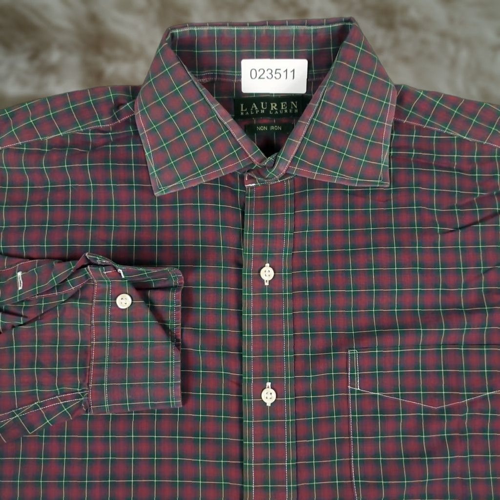 Ralph Lauren Ralph Lauren Shirt Mens 16.5 Red Plaid Casual Button Up Long Sleeve Shirt Size US L / EU 52-54 / 3 - 1 Thumbnail