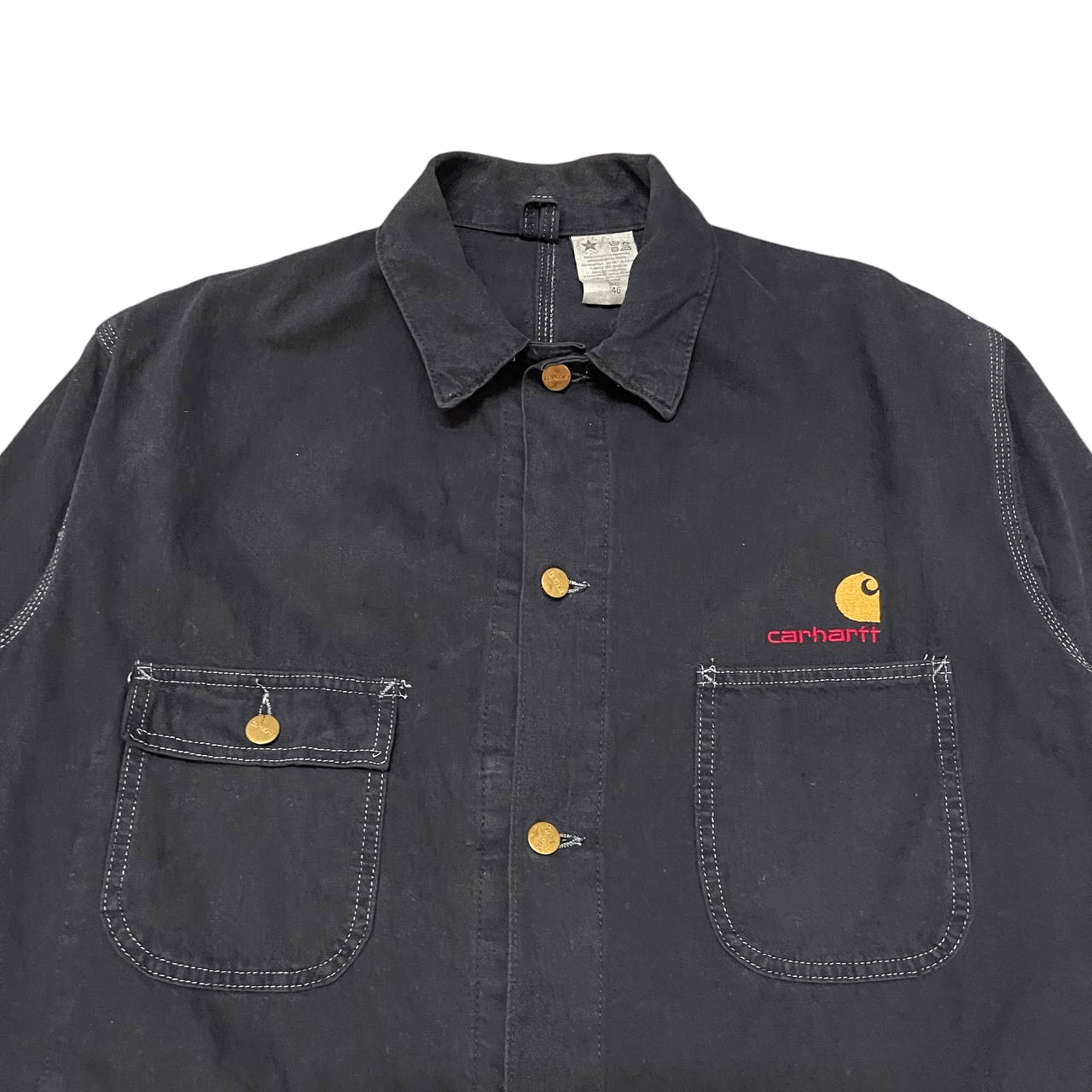 Carhartt Vintage Carhartt Work Chore Jacket Size US L / EU 52-54 / 3 - 2 Thumbnail