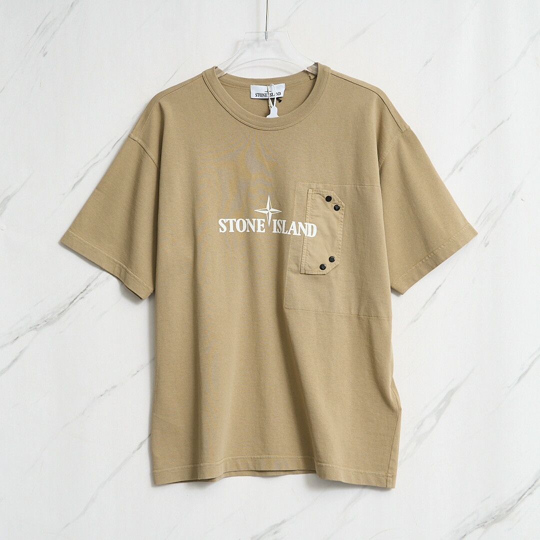 Stone Island Stone Island Men's Logo Print T-Shirt Size US M / EU 48-50 / 2 - 1 Thumbnail