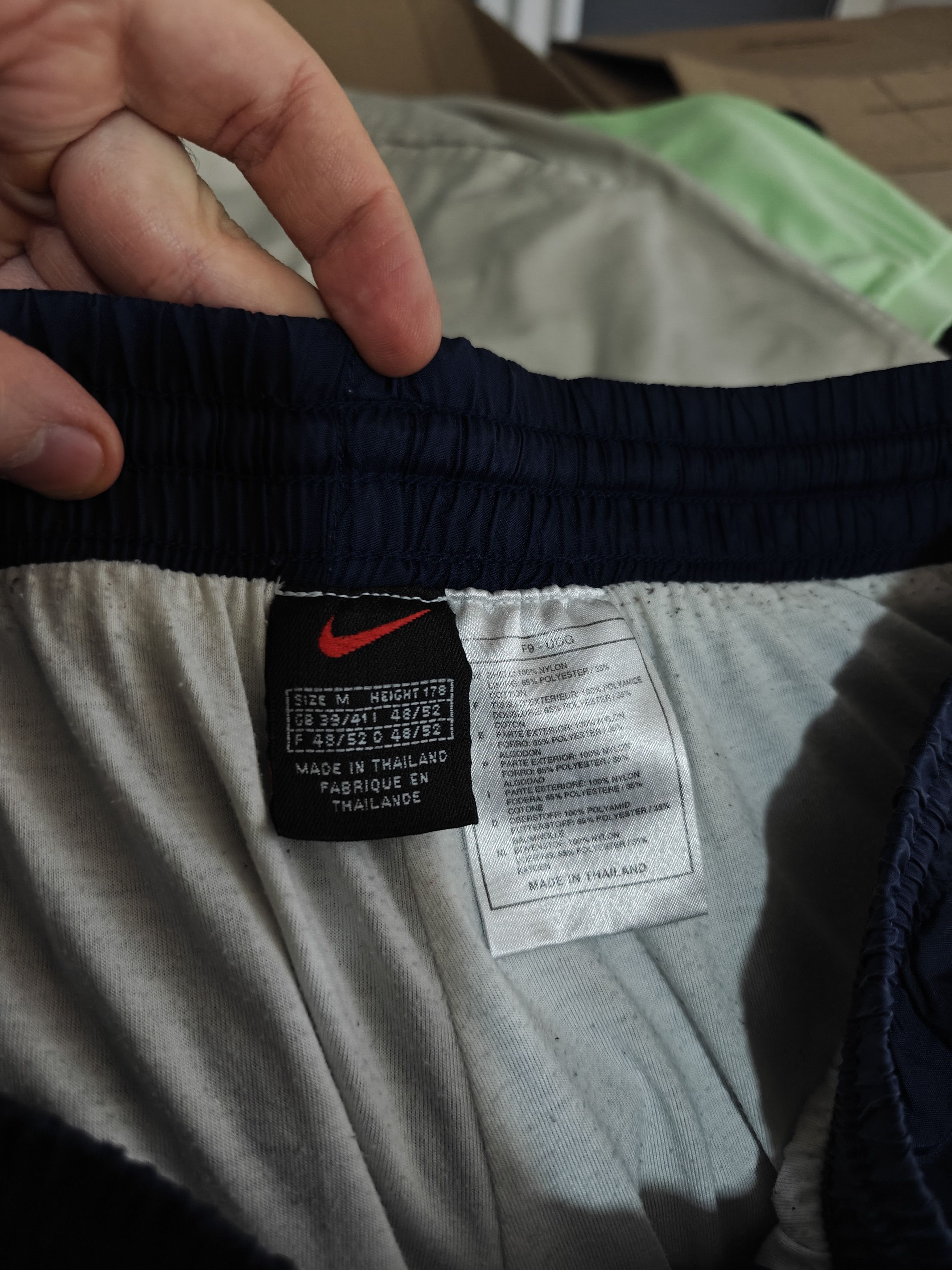 Nike Nike Track Pants VTG Black Label Down Swoosh Blue M Size US 32 / EU 48 - 14 Thumbnail