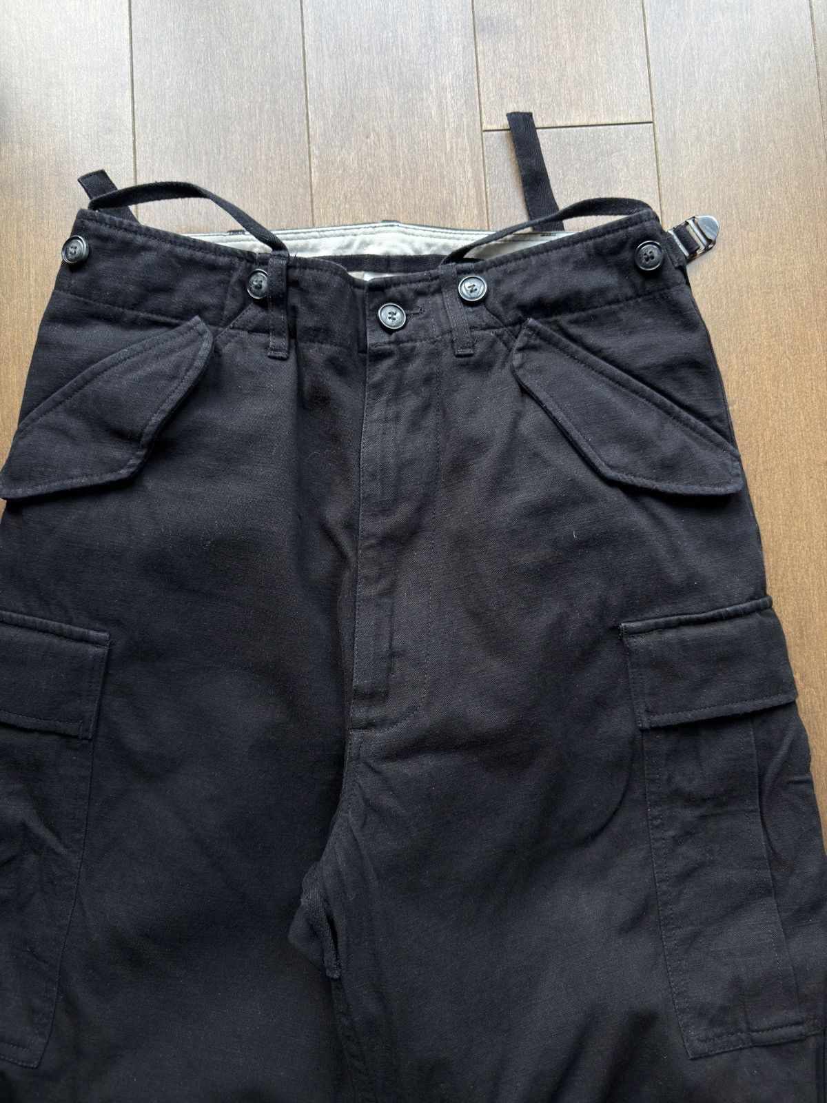 Daniel Simmons Daniel Simmons - Vintage Black Military Cargo Trousers V1 Size US 28 / EU 44 - 2 Thumbnail
