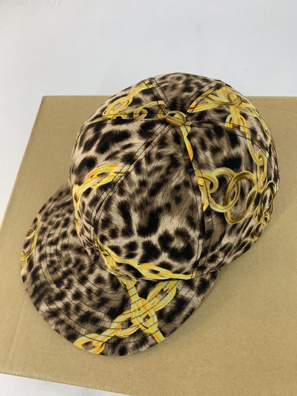 Other Jouetie Leopard Gold Chain Barouque Designer Cap Size ONE SIZE - 3 Thumbnail
