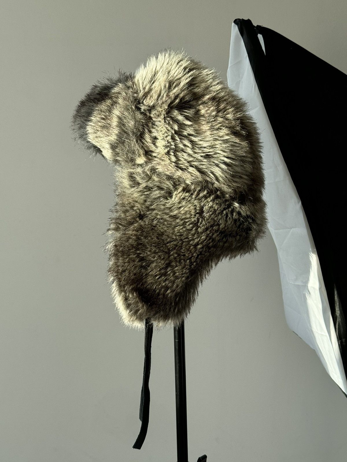 Japanese Brand Vintage fuzzy mohair japanese ushanka hat avant garde Size ONE SIZE - 2 Thumbnail