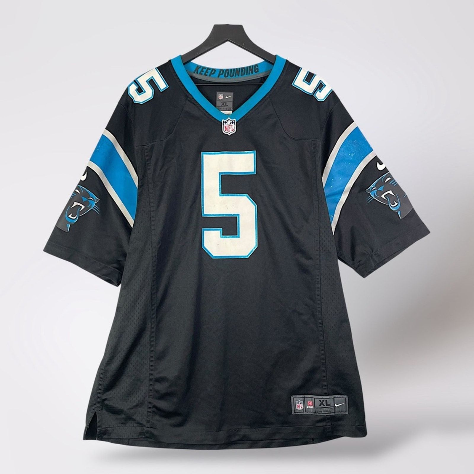 Nike Nike Carolina Panthers Bridgewater #5 NFL Jersey XL Size US XL / EU 56 / 4 - 1 Thumbnail