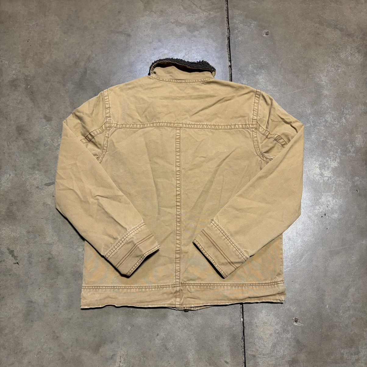 Aeropostale Vintage Aeropostale Canvas Jacket Sherpa Plaid Lined WolfJaw Size US S / EU 44-46 / 1 - 8 Thumbnail