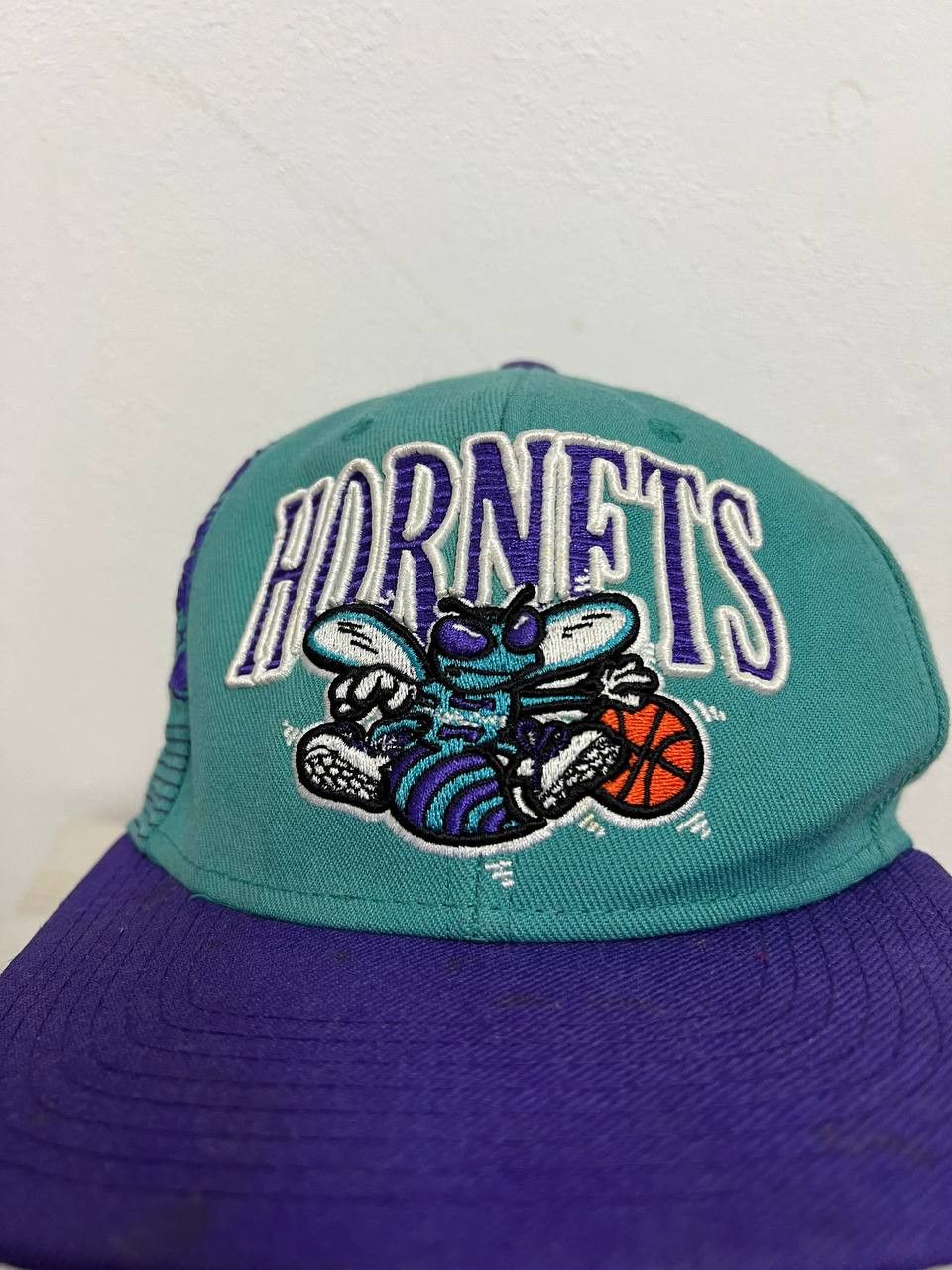 Mitchell & Ness × Vintage Vintage Charlotte Hornets Hat Snapback Mitchell Ness Cap Size ONE SIZE - 13 Thumbnail