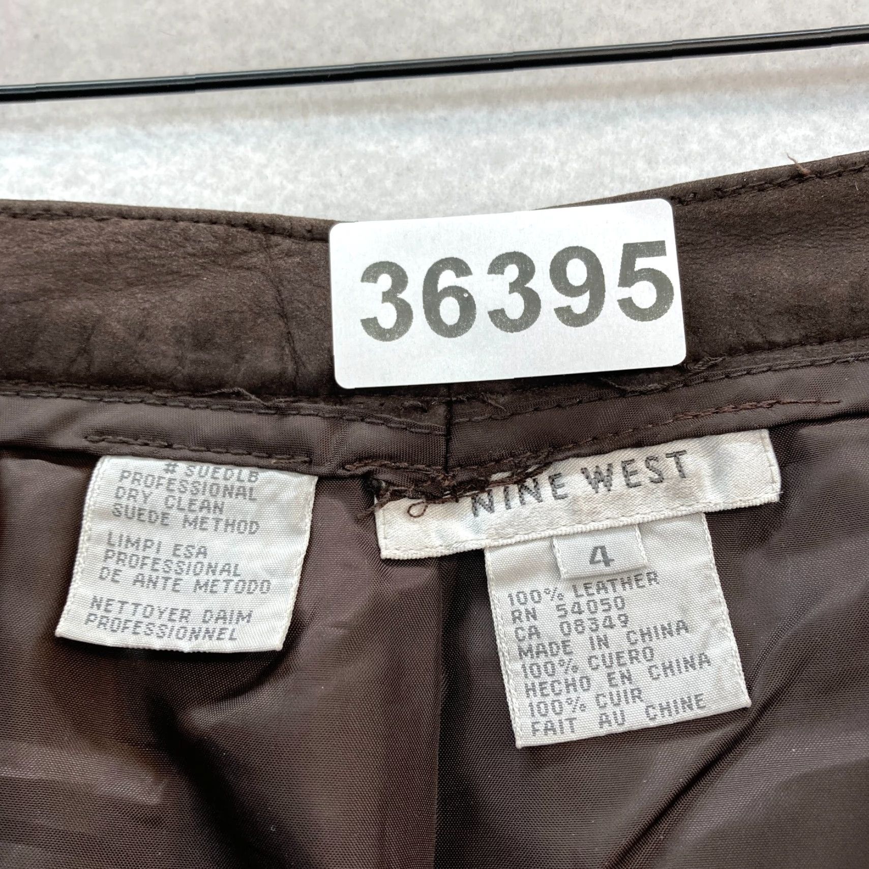 Nine West Vintage Nine West Leather Pants Women's 4 Brown Lined Straight Leg 5-Pocket USA Size 27" / US 4 / IT 40 - 7 Thumbnail