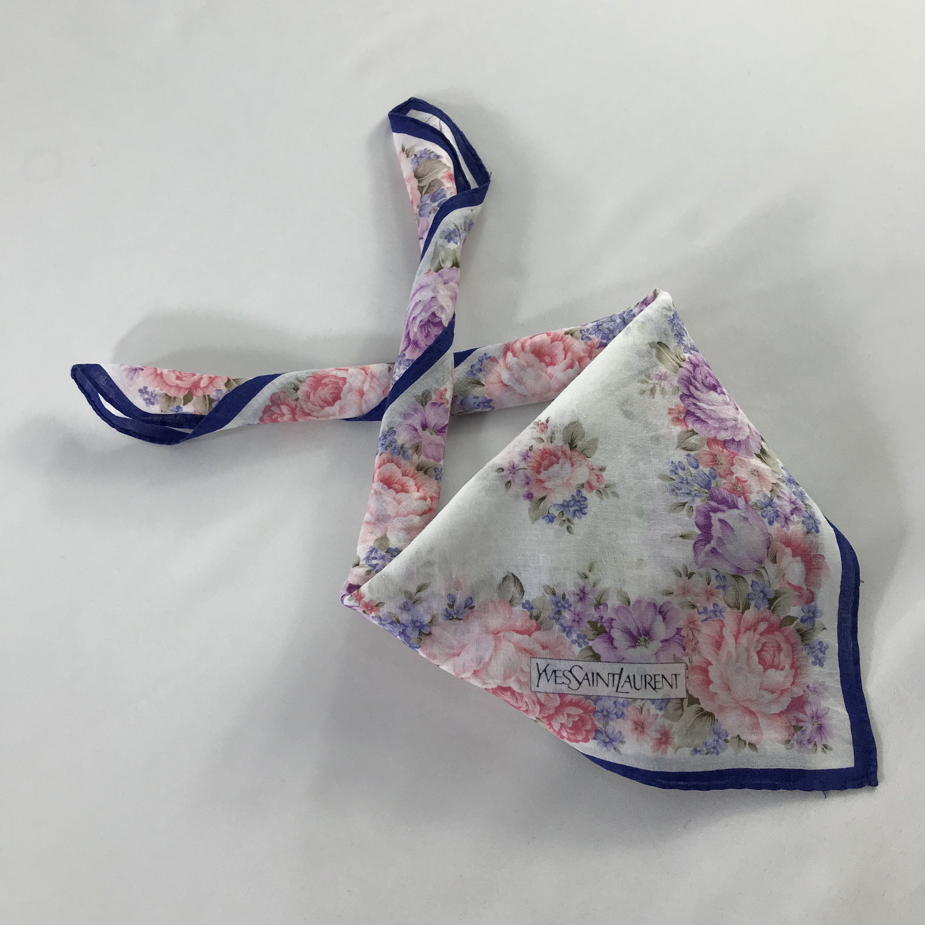 Vintage × Yves Saint Laurent Yves Saint Laurent Bandana / Handkerchief /Neckerchief -S596 Size ONE SIZE - 4 Thumbnail