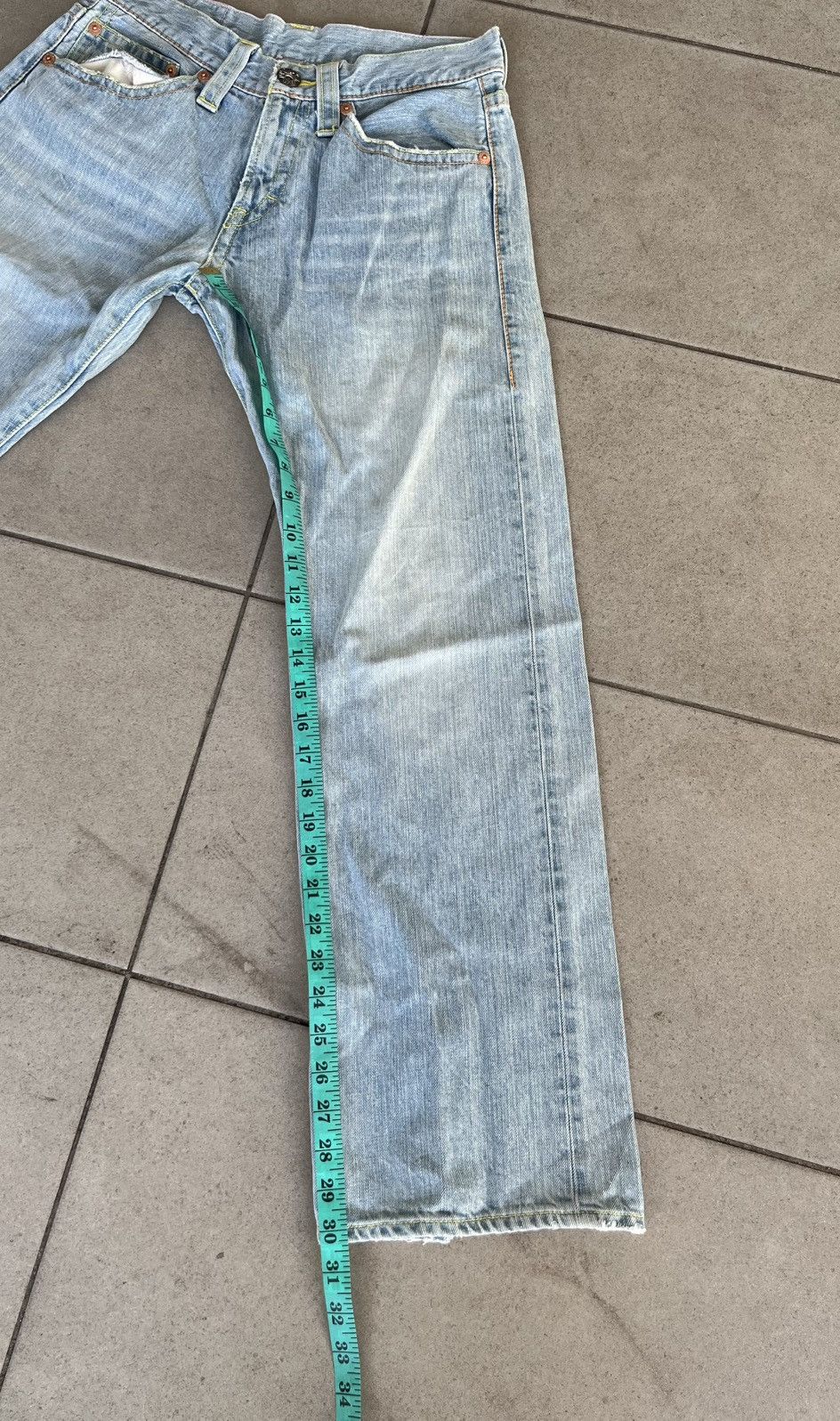 Japanese Brand Vintage CO & LU Iconic Japanese Brand Faded Blue Jeans Size US 26 / EU 42 - 19 Thumbnail