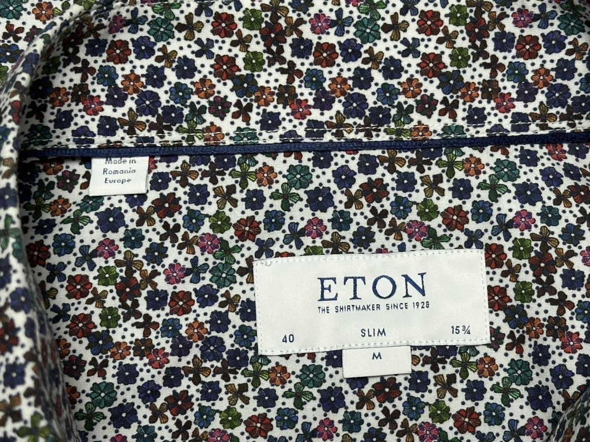 Eton Eton Flower Floral Print button-up Shirt Size US M / EU 48-50 / 2 - 8 Thumbnail