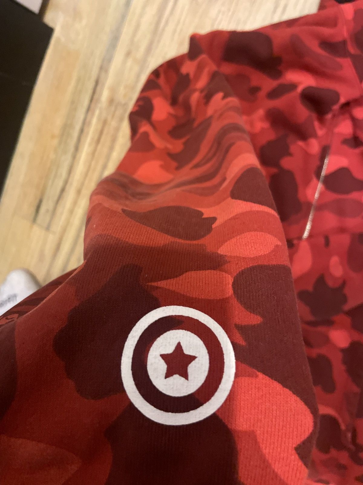 Bape Red Shark Bape Hoodie Size US XL / EU 56 / 4 - 5 Thumbnail