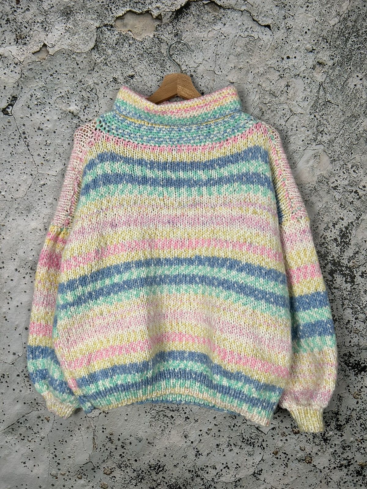 Other Vintage Stripped Sweater Knit Boxy Streetwear Hype Skate Size US M / EU 48-50 / 2 - 1 Thumbnail