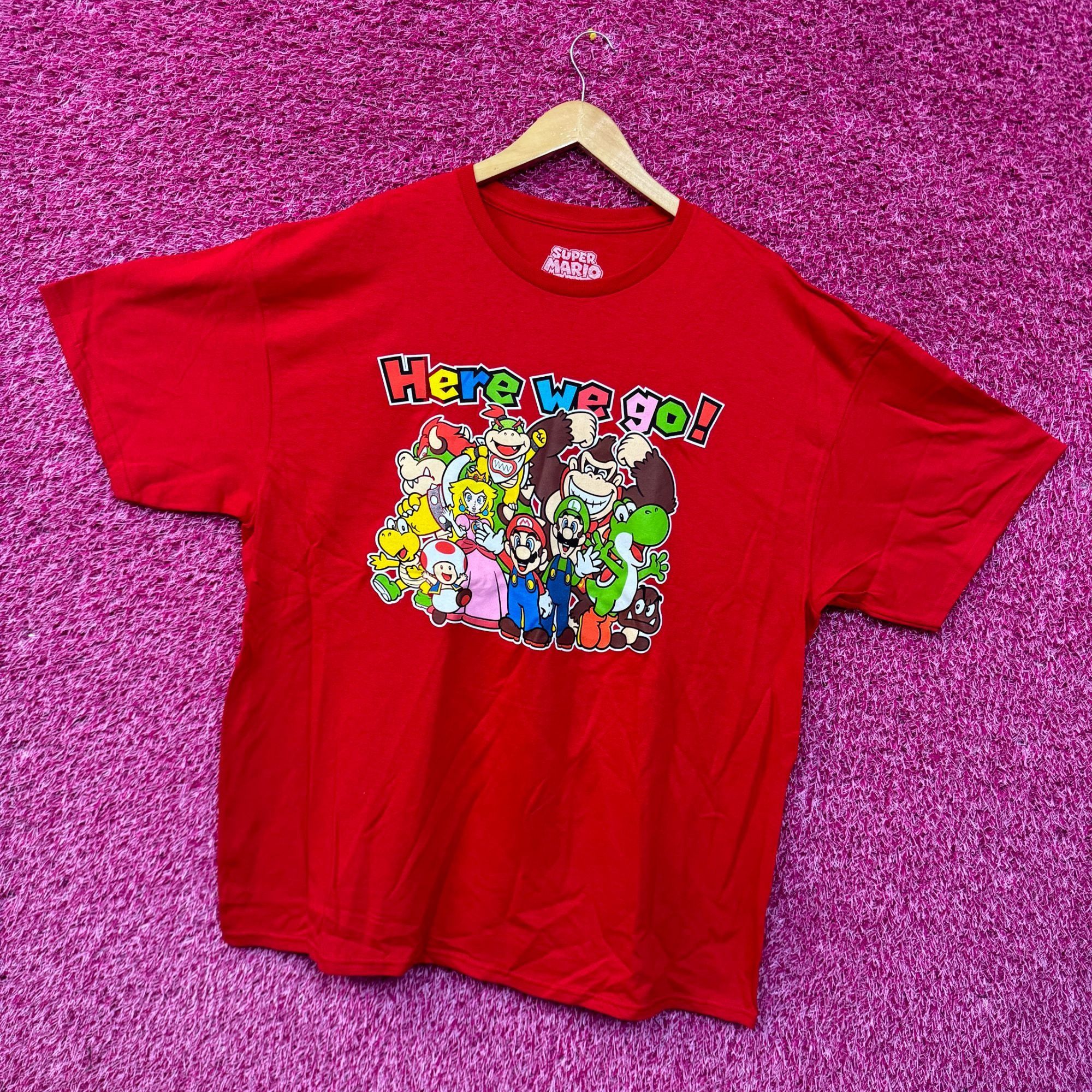 Nintendo Super Mario Here We Go! character T-shirt size 2XL Size US XXL / EU 58 / 5 - 3 Thumbnail