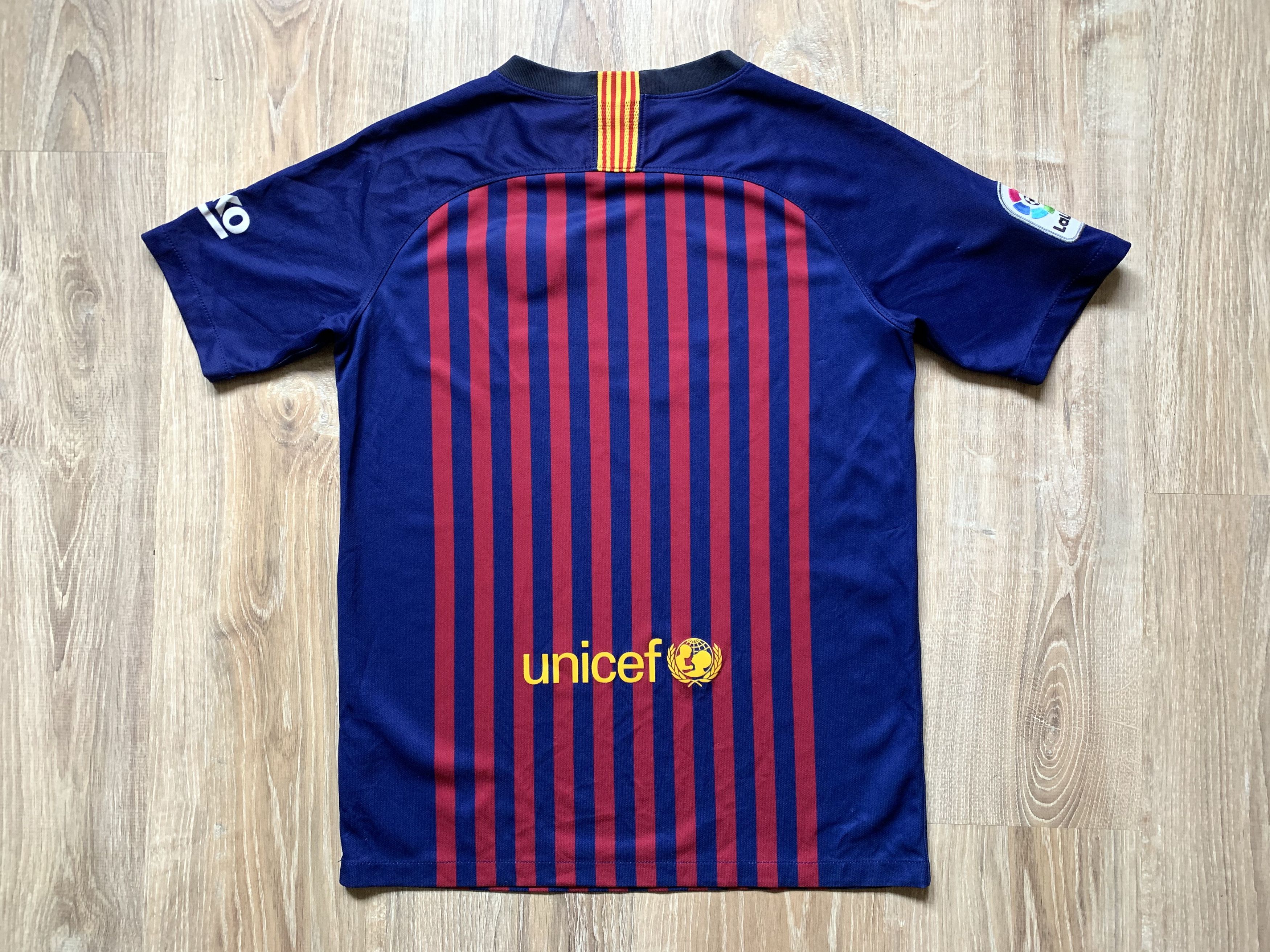 Nike Youth Nike Barcelona Home Shirt 2018 Size US XXS / EU 40 - 2 Thumbnail