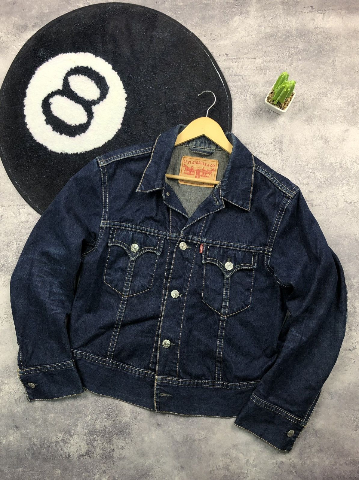 Levi's LEVIS Vintage Blue Denim Jacket Streetwear Faded Japanese Size L / US 10 / IT 46 - 1 Thumbnail