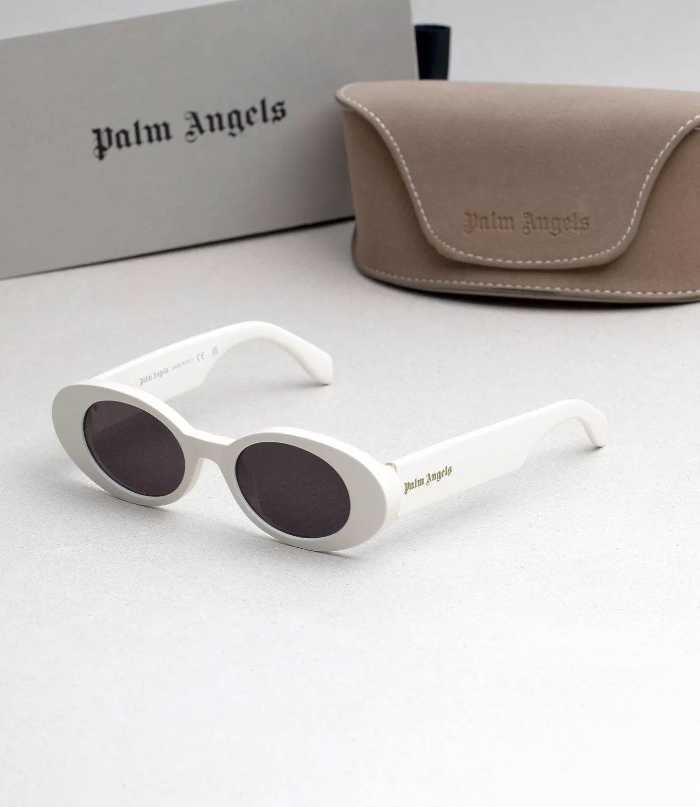 Palm Angels NEW PALM ANGELS PERI051S24PLA0010107 White Size ONE SIZE - 3 Thumbnail