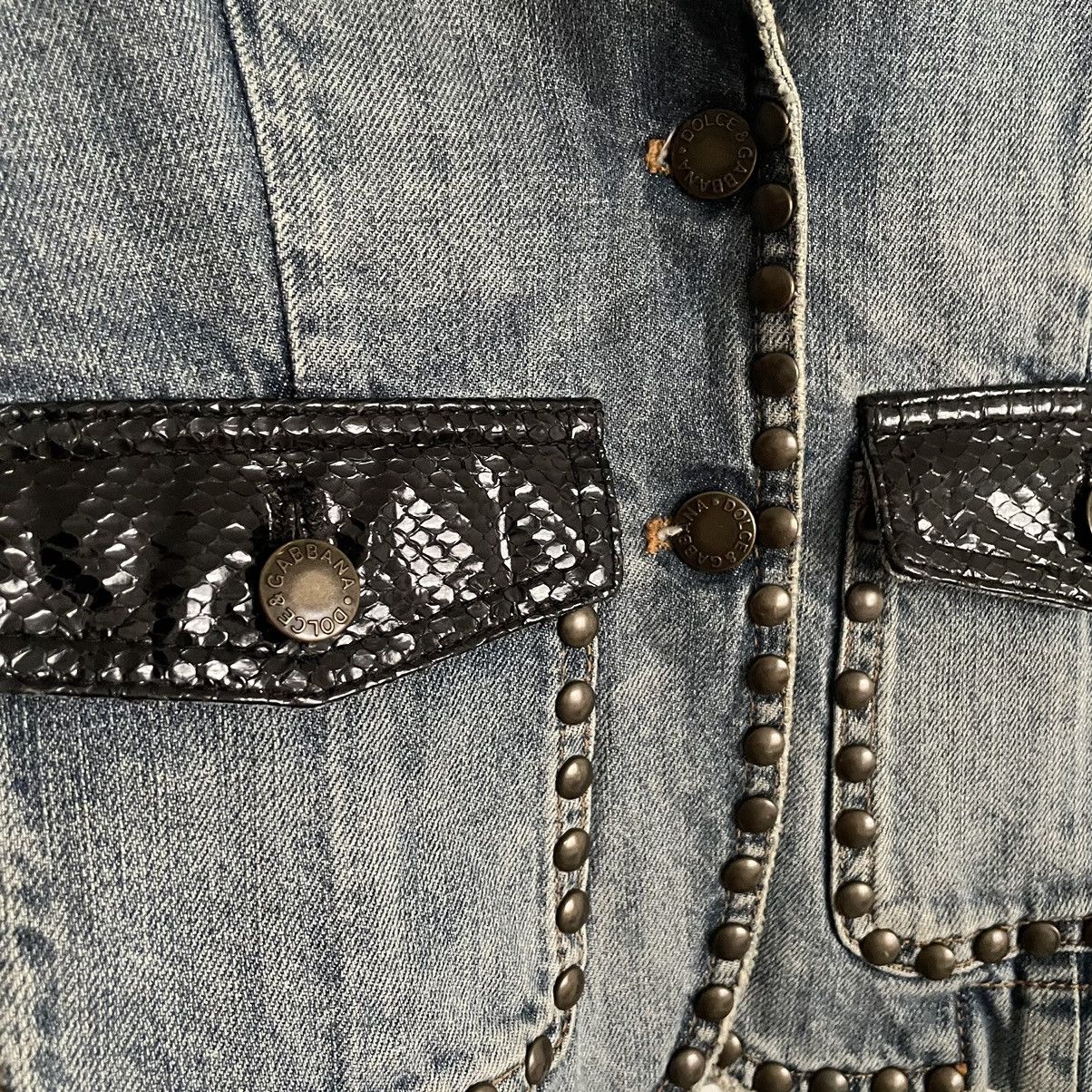 Dolce & Gabbana Vintage Avant-Garde Dolce & Gabbana Mainline Denim Jacket Size XS / US 0-2 / IT 36-38 - 7 Thumbnail