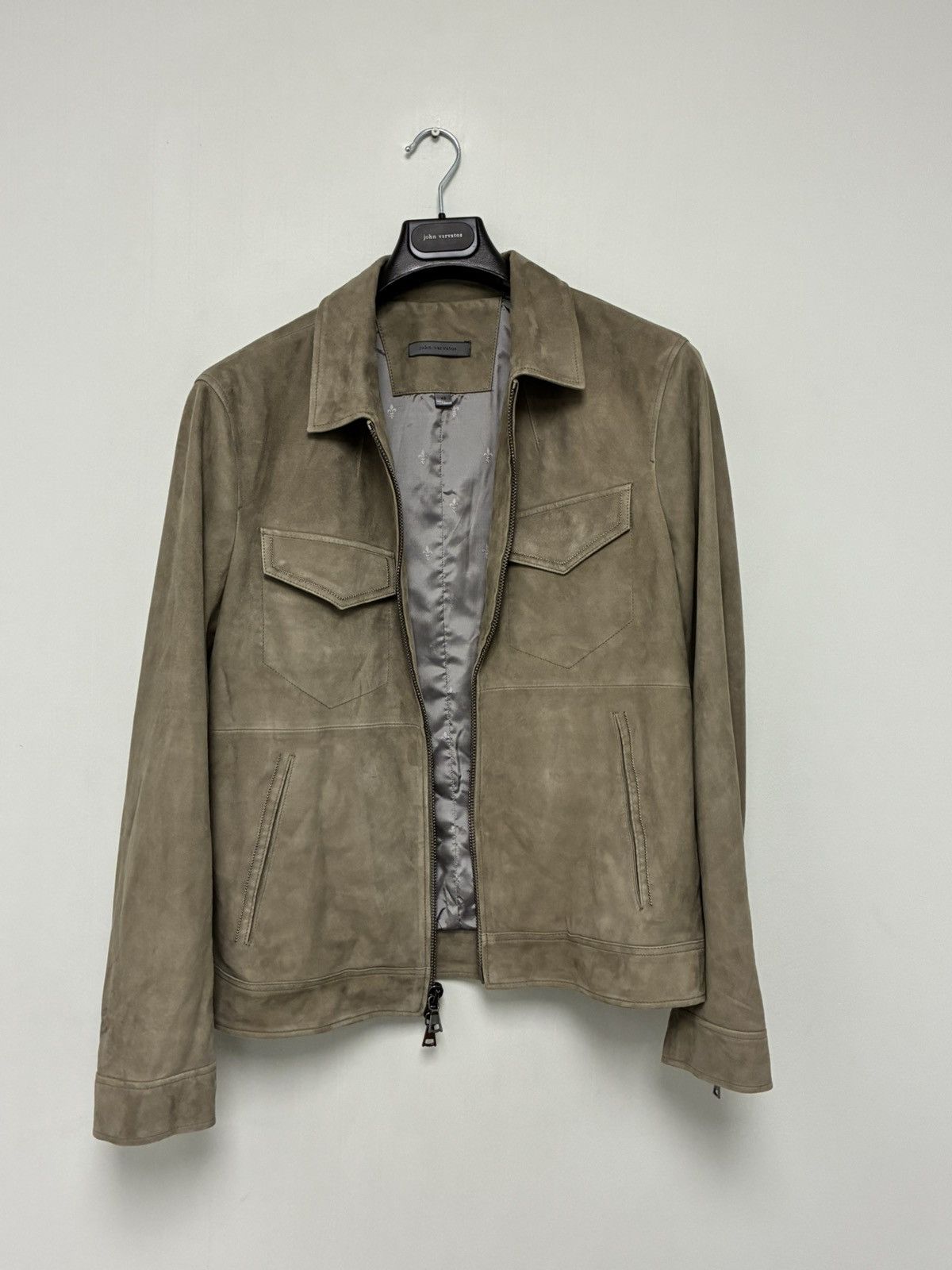 John Varvatos Grendale Suede Jacket EU 48 USA 38 Size US M / EU 48-50 / 2 - 16 Thumbnail