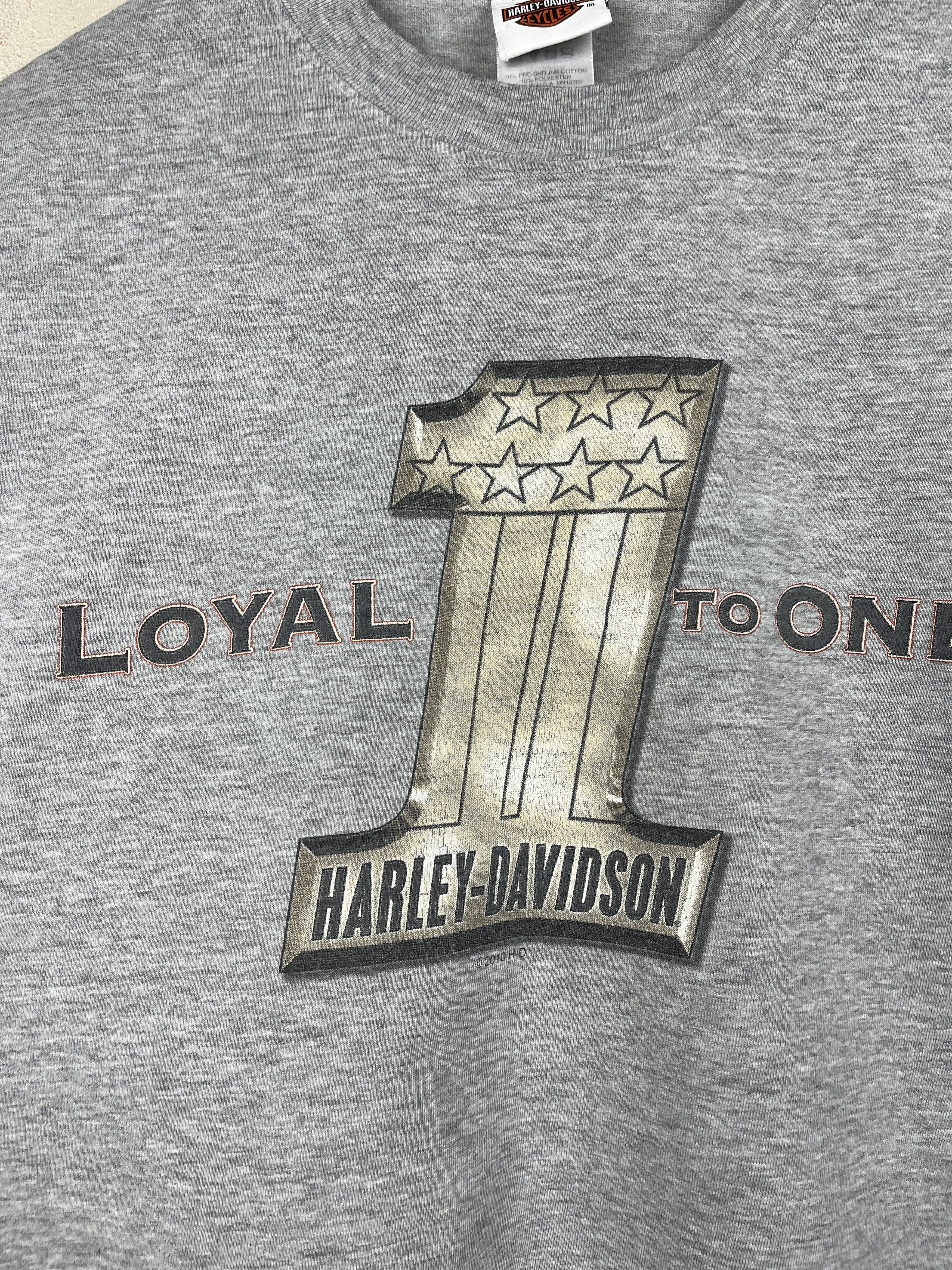 Harley Davidson Harley-Davidson 2010 Loyal to One Cheltenham England T-shirt Size US XL / EU 56 / 4 - 7 Thumbnail