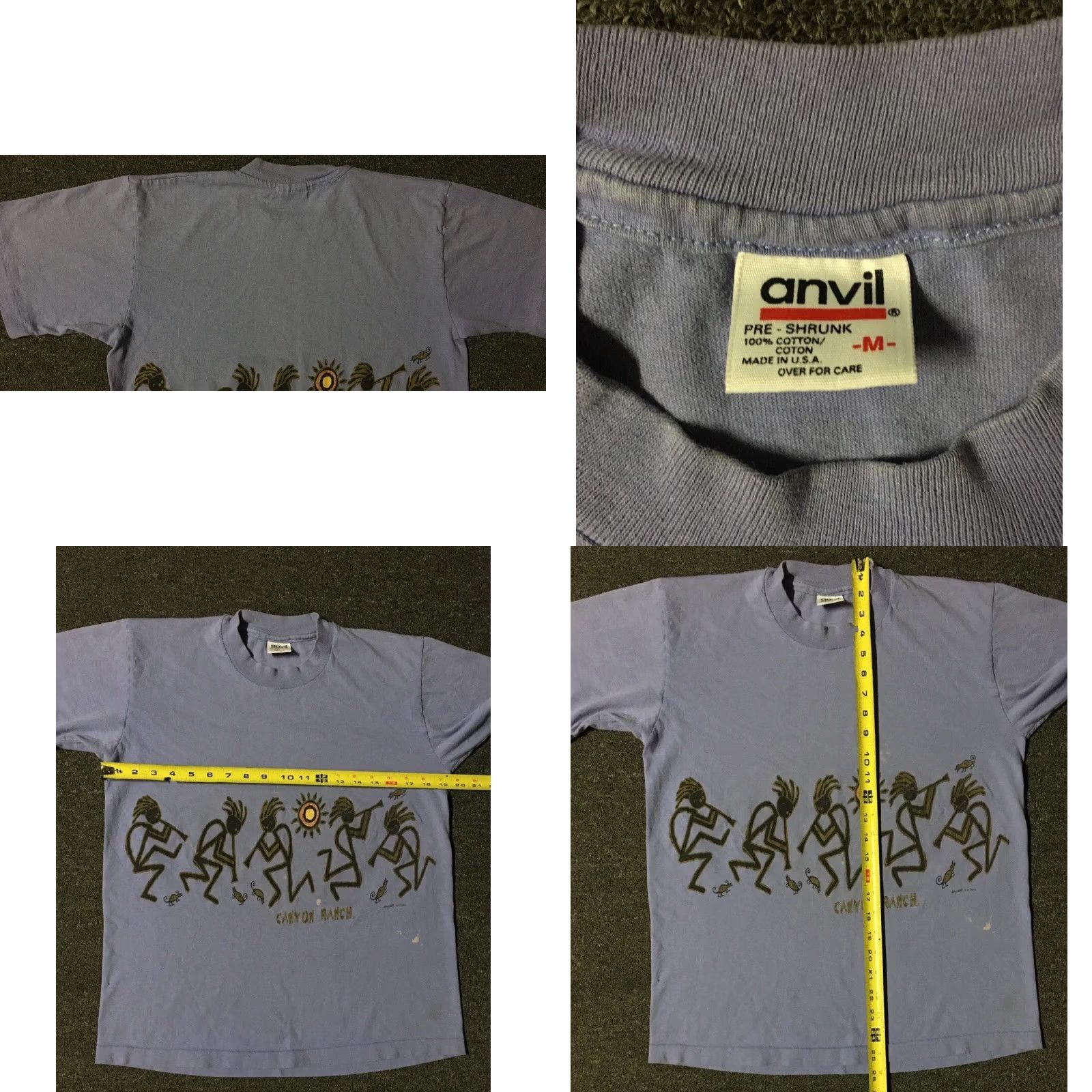 Vintage VINTAGE Canyon Ranch Faded Tribal Art All Over Print Shirt S Purple 90s 80s Grunge Surf USA Mens Size US S / EU 44-46 / 1 - 8 Thumbnail