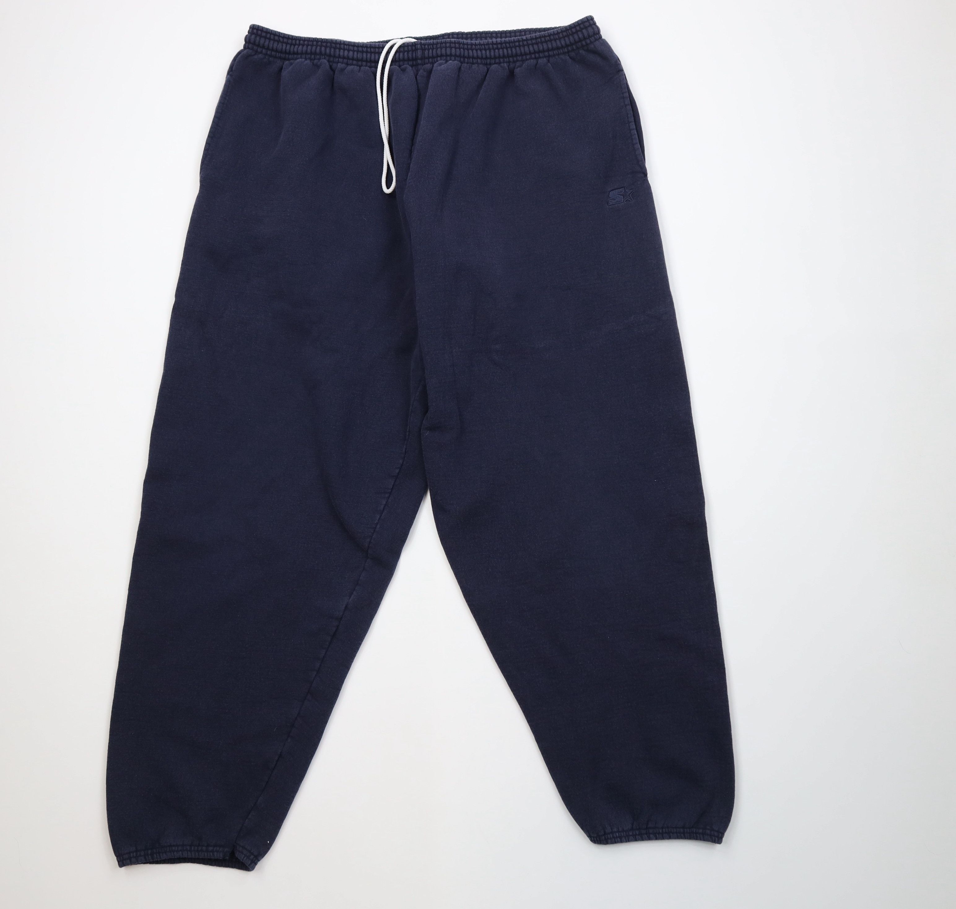Starter Vintage 90s Starter Sweatpants Joggers Pants Navy Blue Size US 38 / EU 54 - 1 Thumbnail