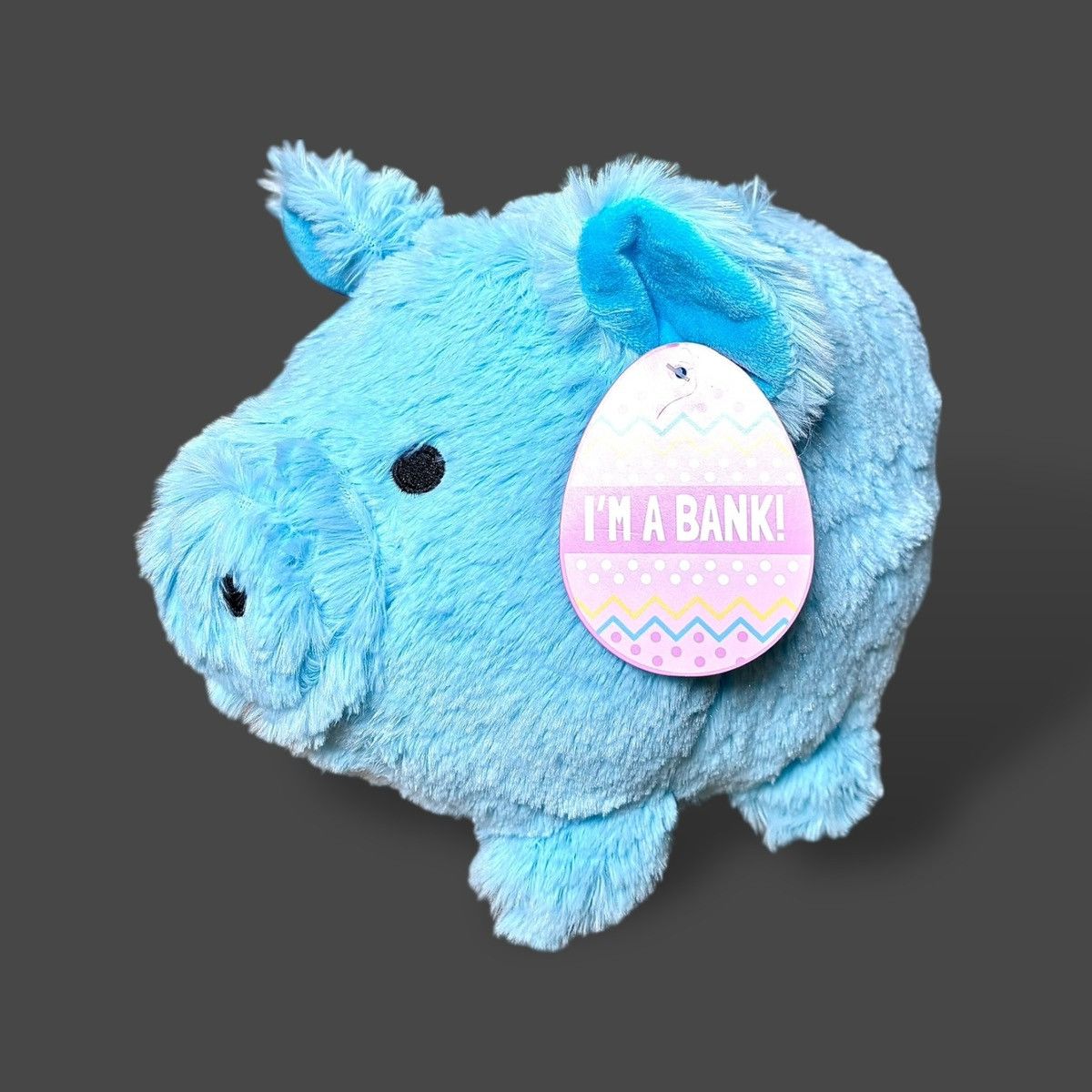 Other Blue Plush Children’s Jumbo Soft Toy Piggy Bank Size ONE SIZE - 7 Thumbnail