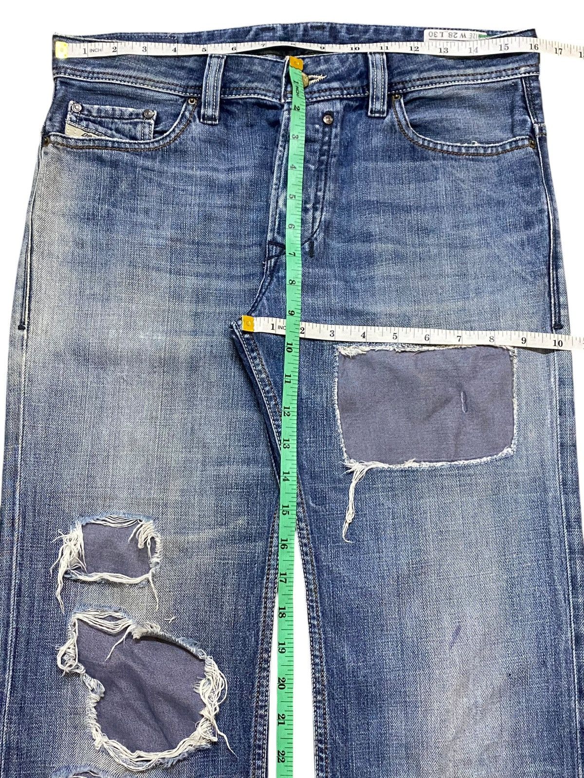 Diesel Black Gold Vintage Diesel Jeans Safado Full Button Distressed Rock Size US 32 / EU 48 - 18 Thumbnail