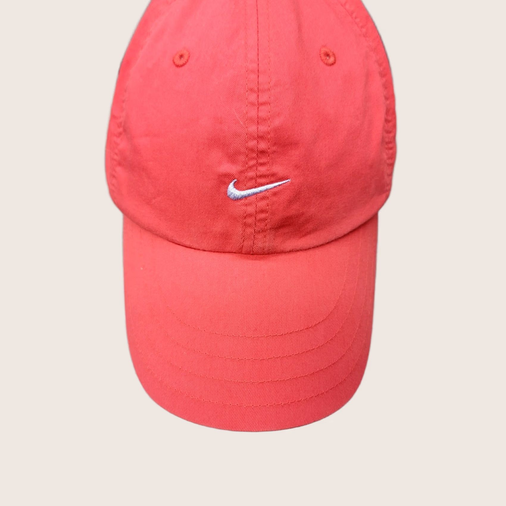 Nike Nike Hat Cap Strap Back One Size Red Embroidered Swoosh Athletic Mens Sports Size ONE SIZE - 1 Thumbnail
