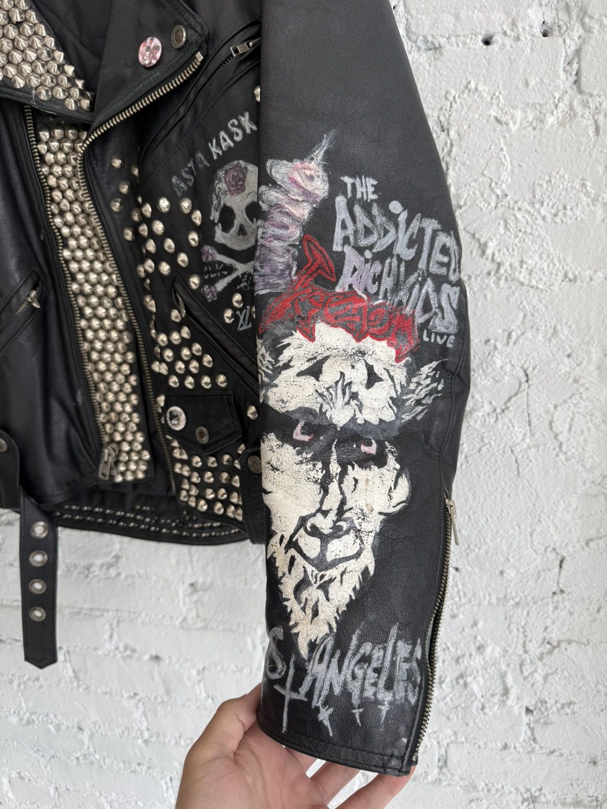 Enfants Riches Deprimes ERD 1 of 1 Hand Painted by Henri Leather Battle Jacket Size US L / EU 52-54 / 3 - 2 Thumbnail