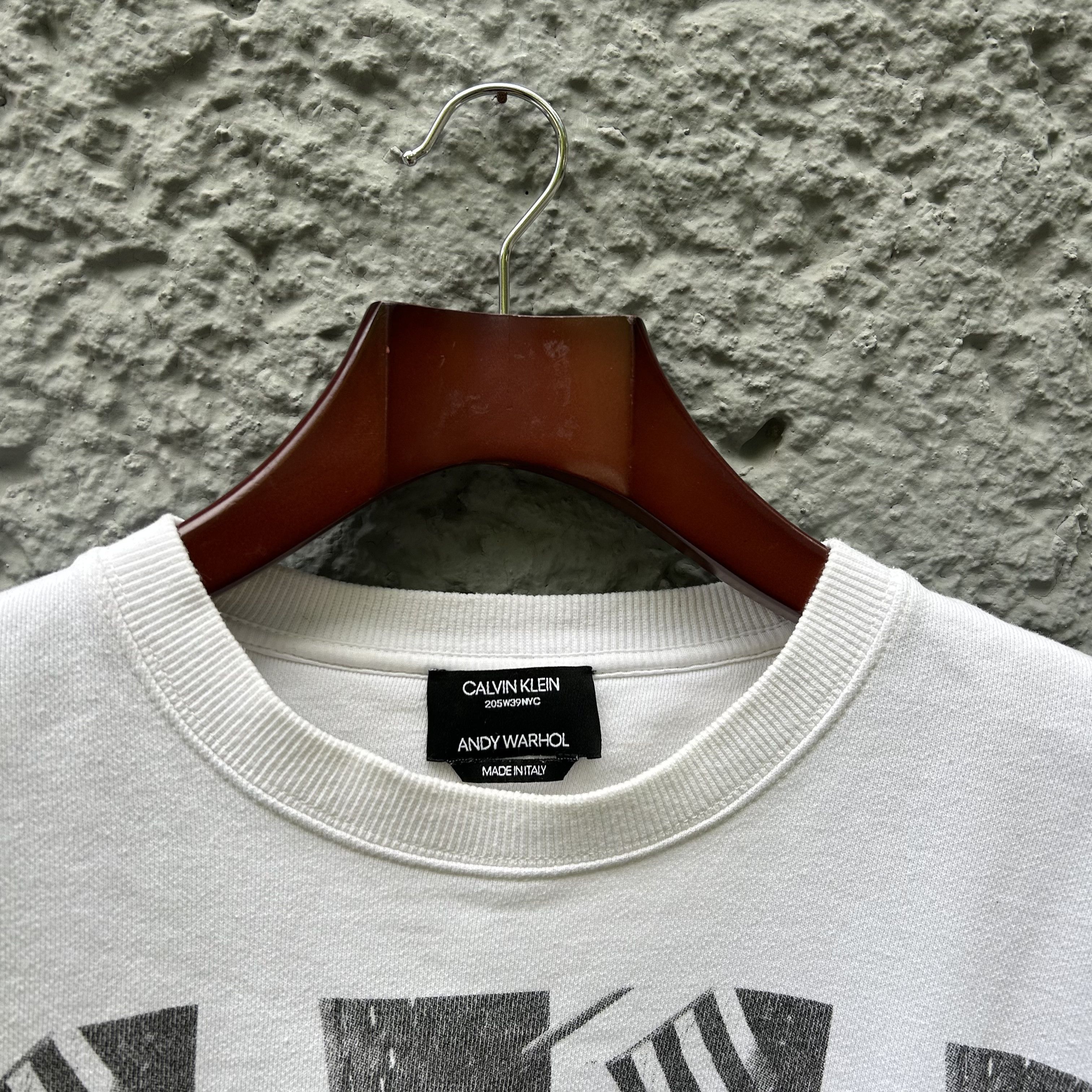 Calvin Klein 205W39NYC Calvin Klein 205w39nyc White Andy Warhol Crewneck Sweater Size US S / EU 44-46 / 1 - 3 Thumbnail