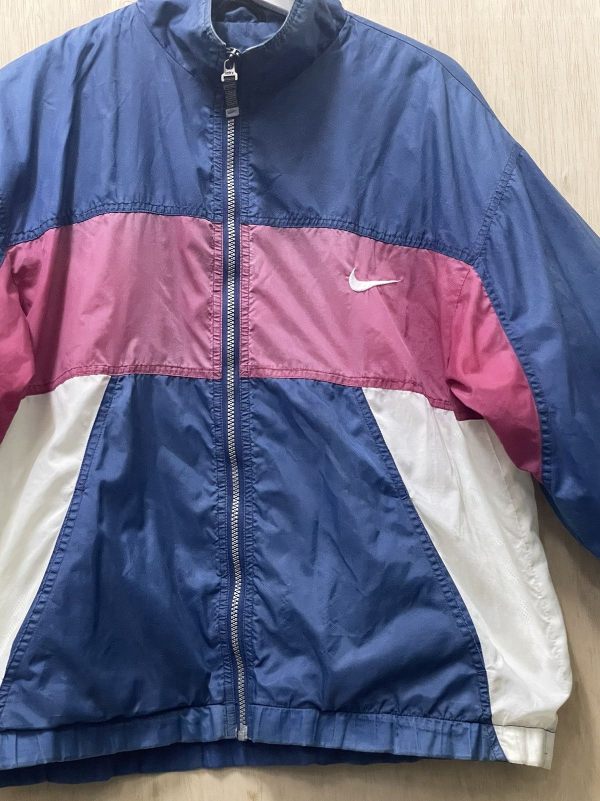 Nike × Vintage Nike Track Vintage Windbreaker Y2K Drill Swoosh Jacket Retro Size US M / EU 48-50 / 2 - 4 Thumbnail