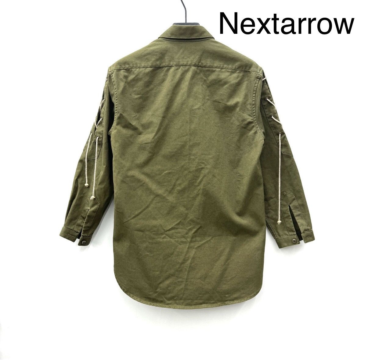 Saint Laurent Paris × Yves Saint Laurent Saint Laurent Rope Army Green Denim Jacket2412-Nextarrow Size XS / US 0-2 / IT 36-38 - 2 Thumbnail