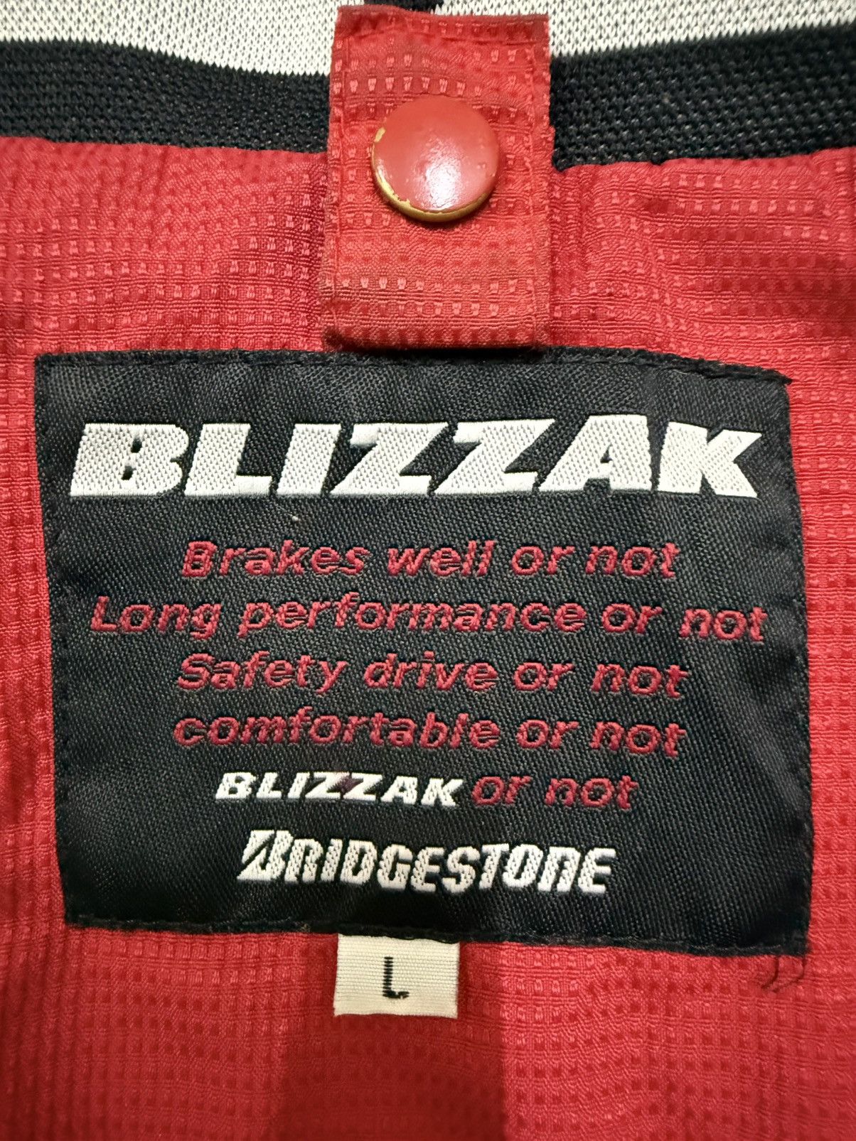 Sports Specialties VINTAGE BLIZZAK REVOLUTION BRIGESTONE MOTORSPORTS JACKET Size US M / EU 48-50 / 2 - 7 Thumbnail
