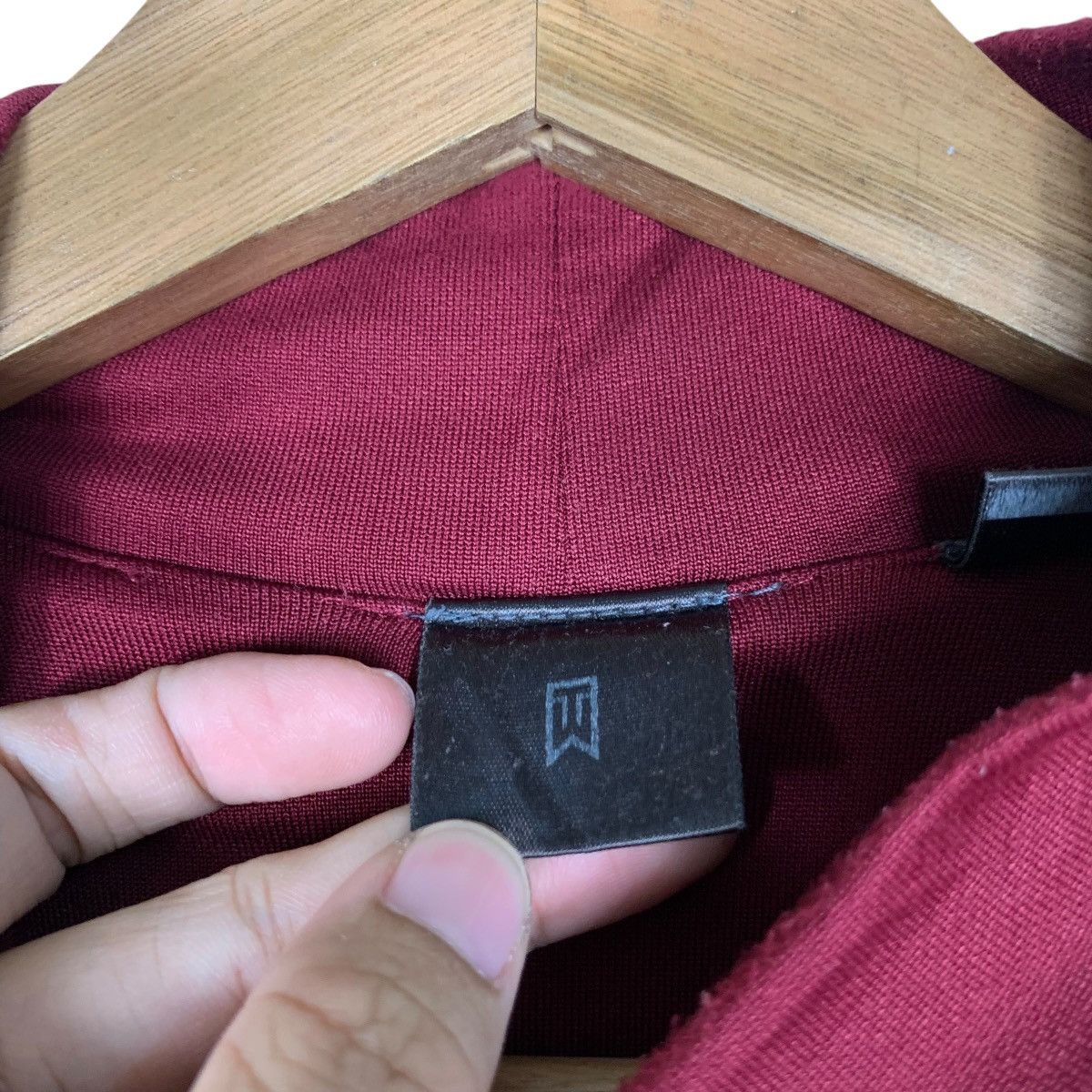 Nike × Tiger Woods Nike Tiger Woods Mock Turtleneck Maroon Shirt #1494-C67 Size US XL / EU 56 / 4 - 12 Thumbnail