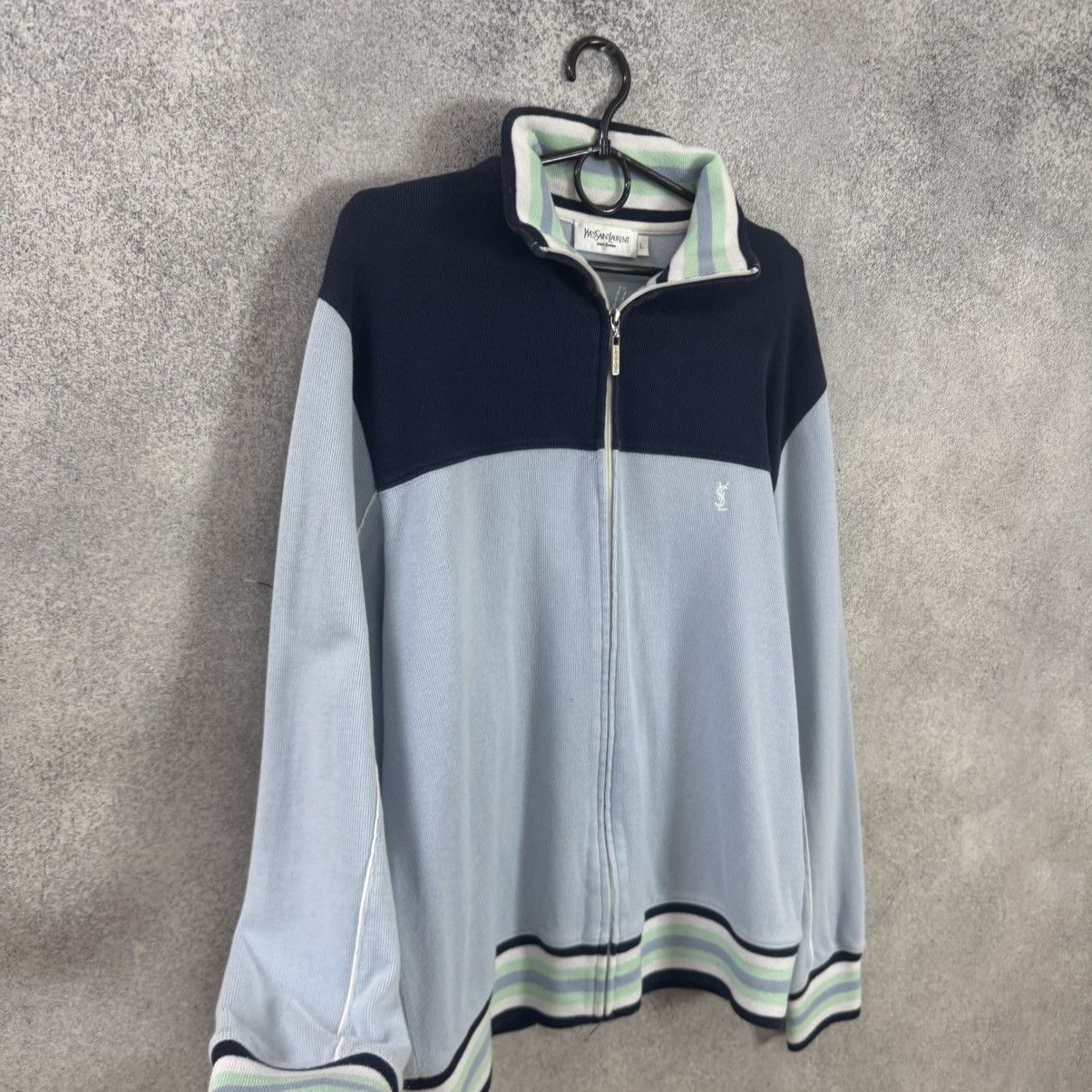 Yves Saint Laurent Vintage Yves Saint Lauren Zip Up Hoodie YSL Size US L / EU 52-54 / 3 - 4 Thumbnail