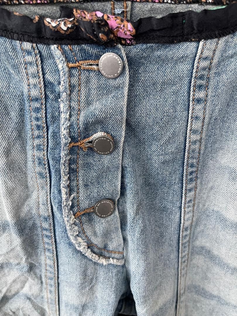 Designer × United Colors Of Benetton 🔥VERY RARE ! UNITED COLOUR OF BENETTON FLARE JEANS Size 29" - 8 Thumbnail