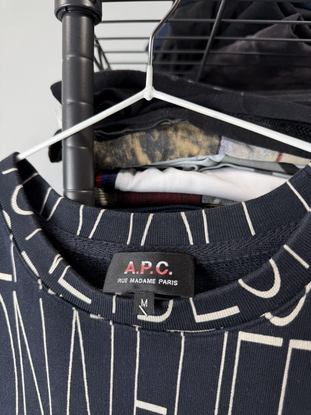 A.P.C. Rare! A.P.C. Paris Full Print Sweatshirt Luxury Size US M / EU 48-50 / 2 - 5 Thumbnail