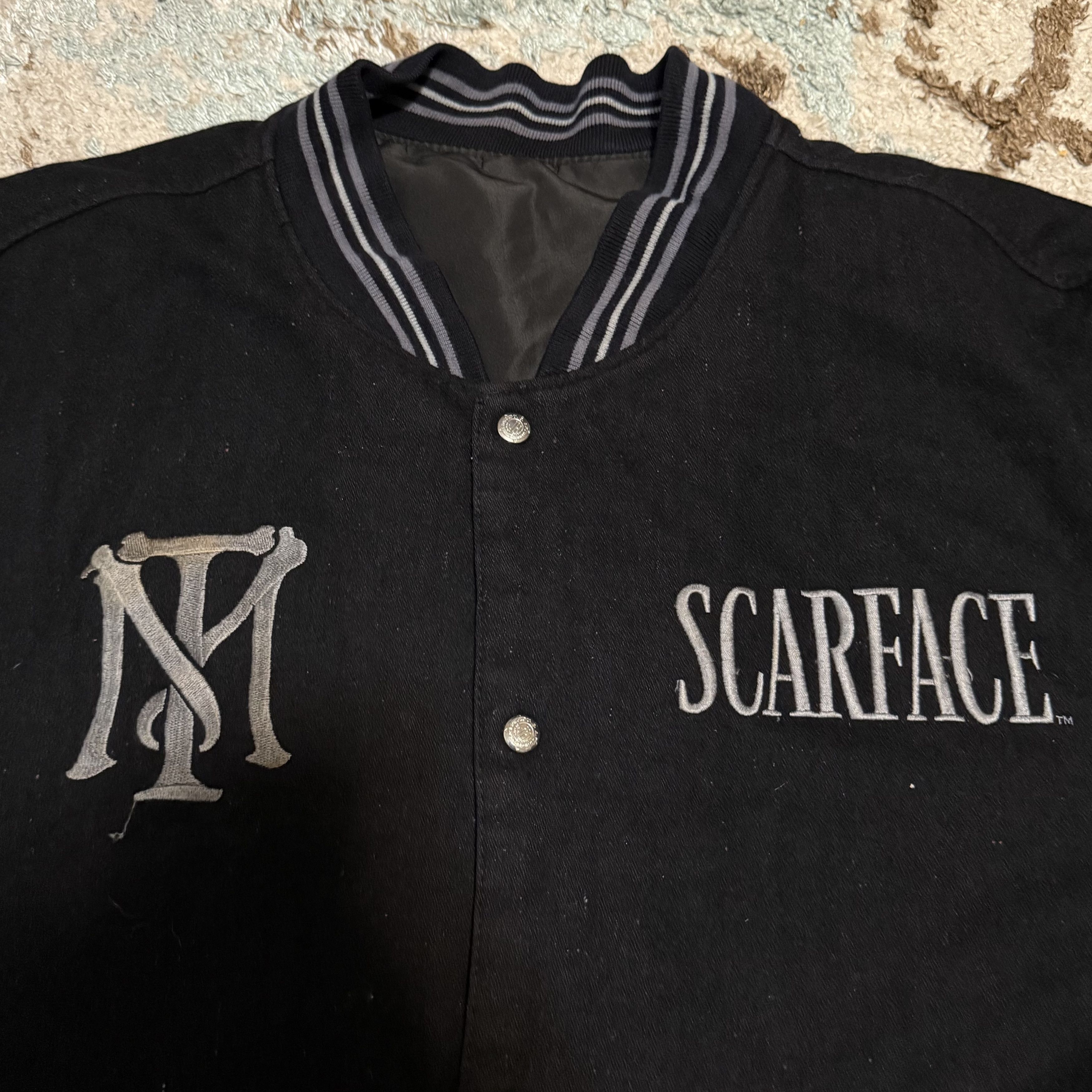 JH Design Vintage Scarface JH Designer Racing Jacket 6XL (Fits 3XL) Size US XXL / EU 58 / 5 - 3 Thumbnail