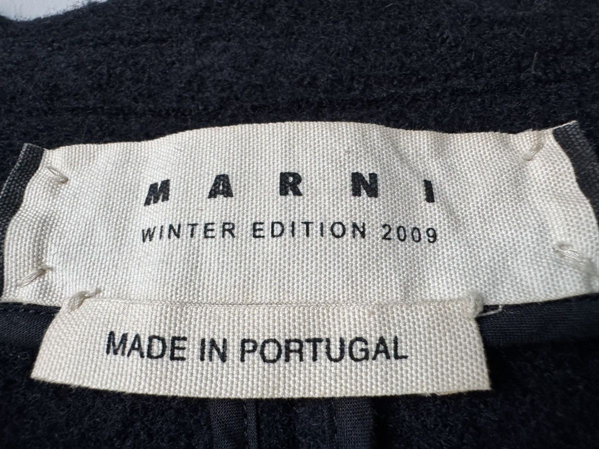 Marni Vintage Marni Wool Coat Black IT 40 US 6 Winter 2009 Unlined Size S / US 4 / IT 40 - 8 Thumbnail